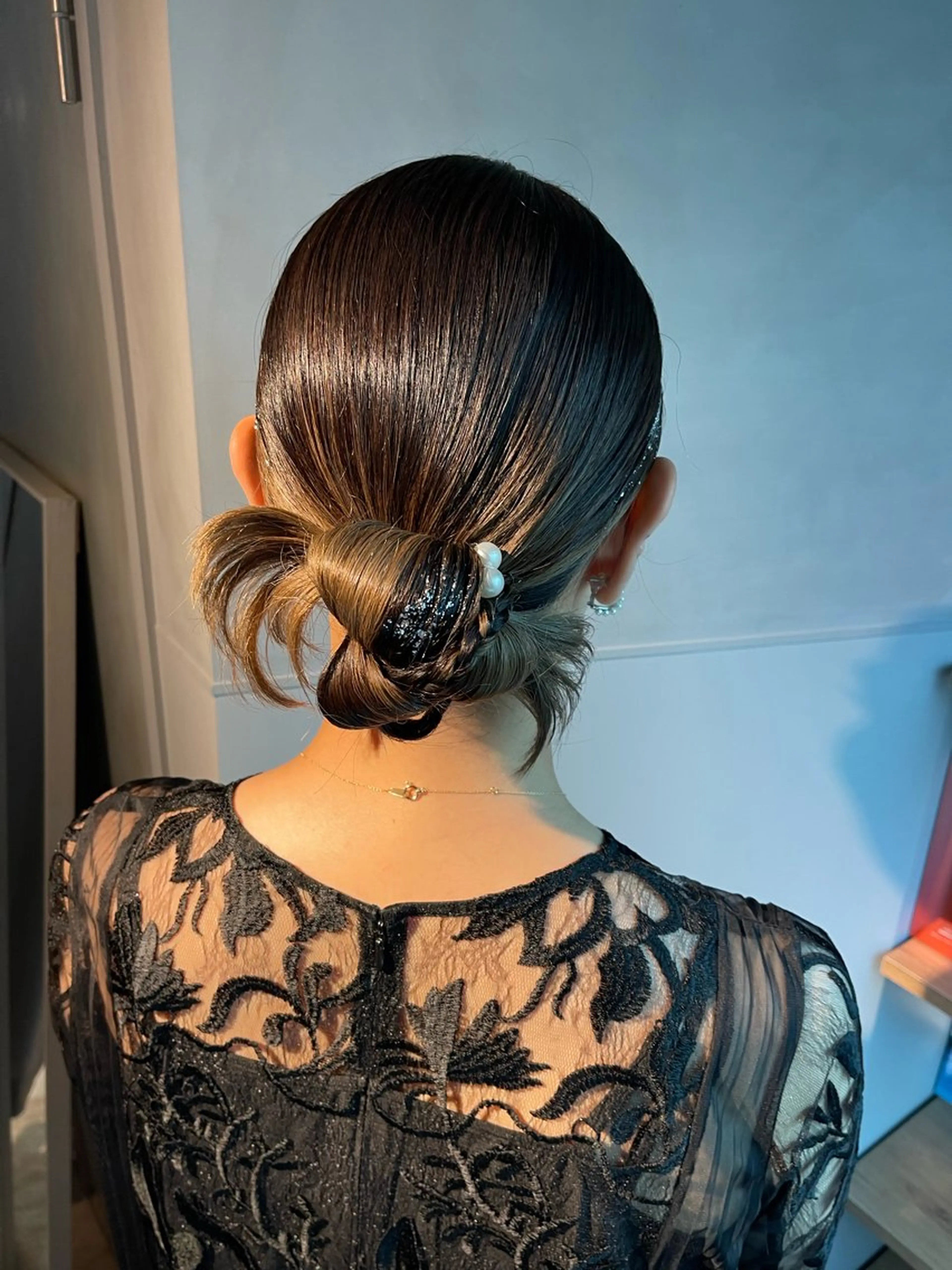 ヘアアレンジ ポニーテール 結婚式・ブライダル 卒業式のヘアスタイル ヘアセット charm《銀座》 ヘアセット/縮毛矯正のヘアスタイル