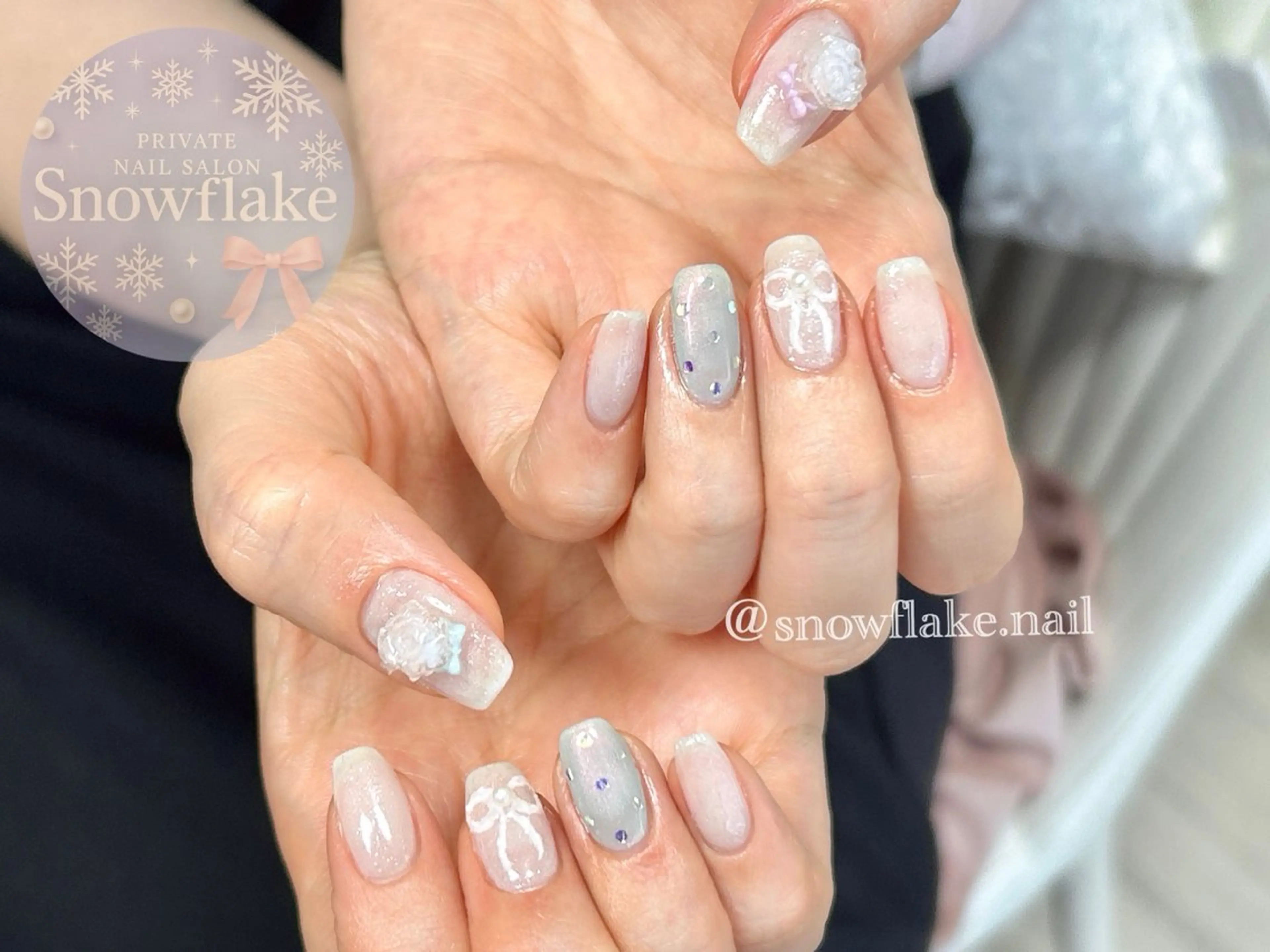 ネイル Snow flake 🫧YUKIのネイルデザイン