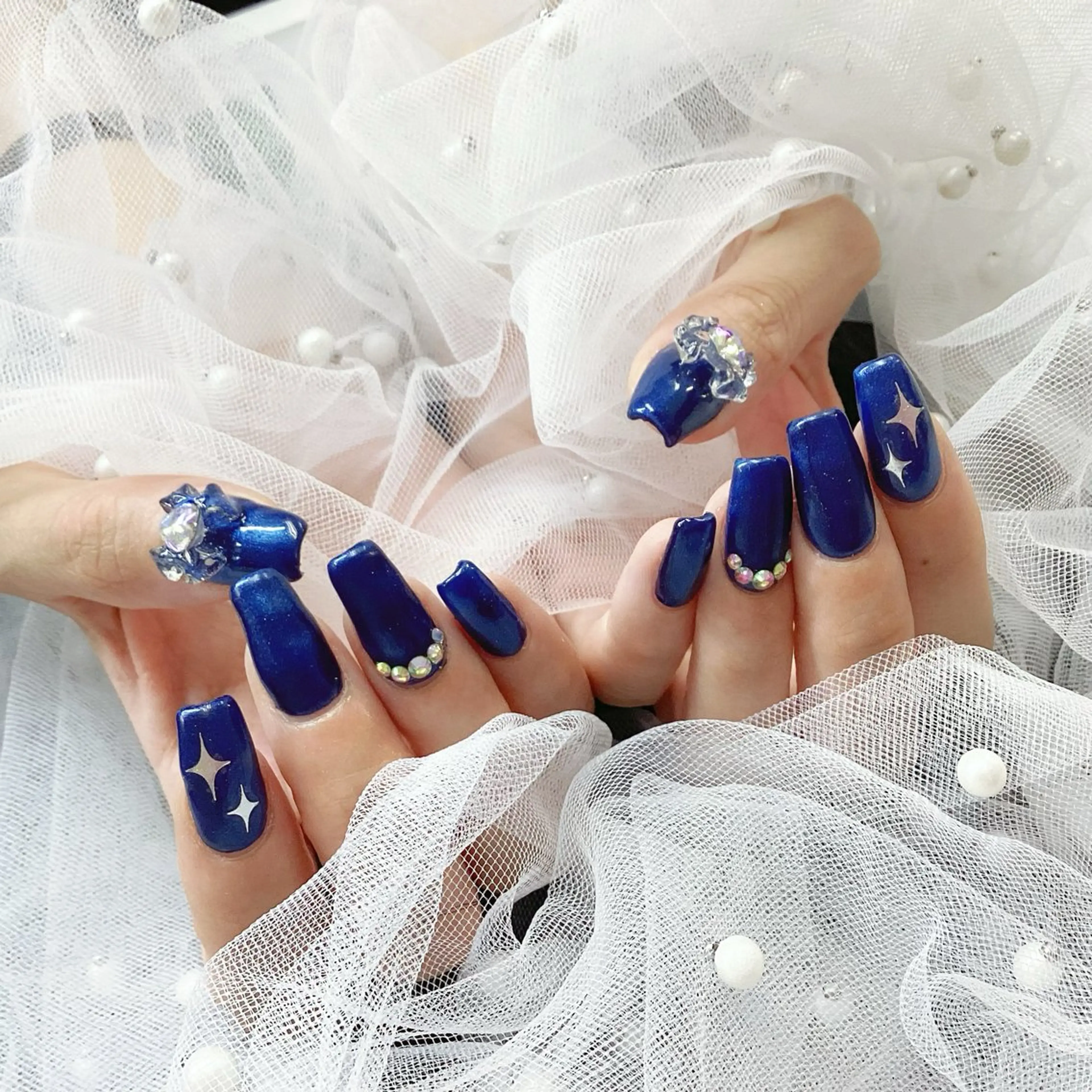 ネイル パーツ全部¥110 サロンミミのネイルデザイン