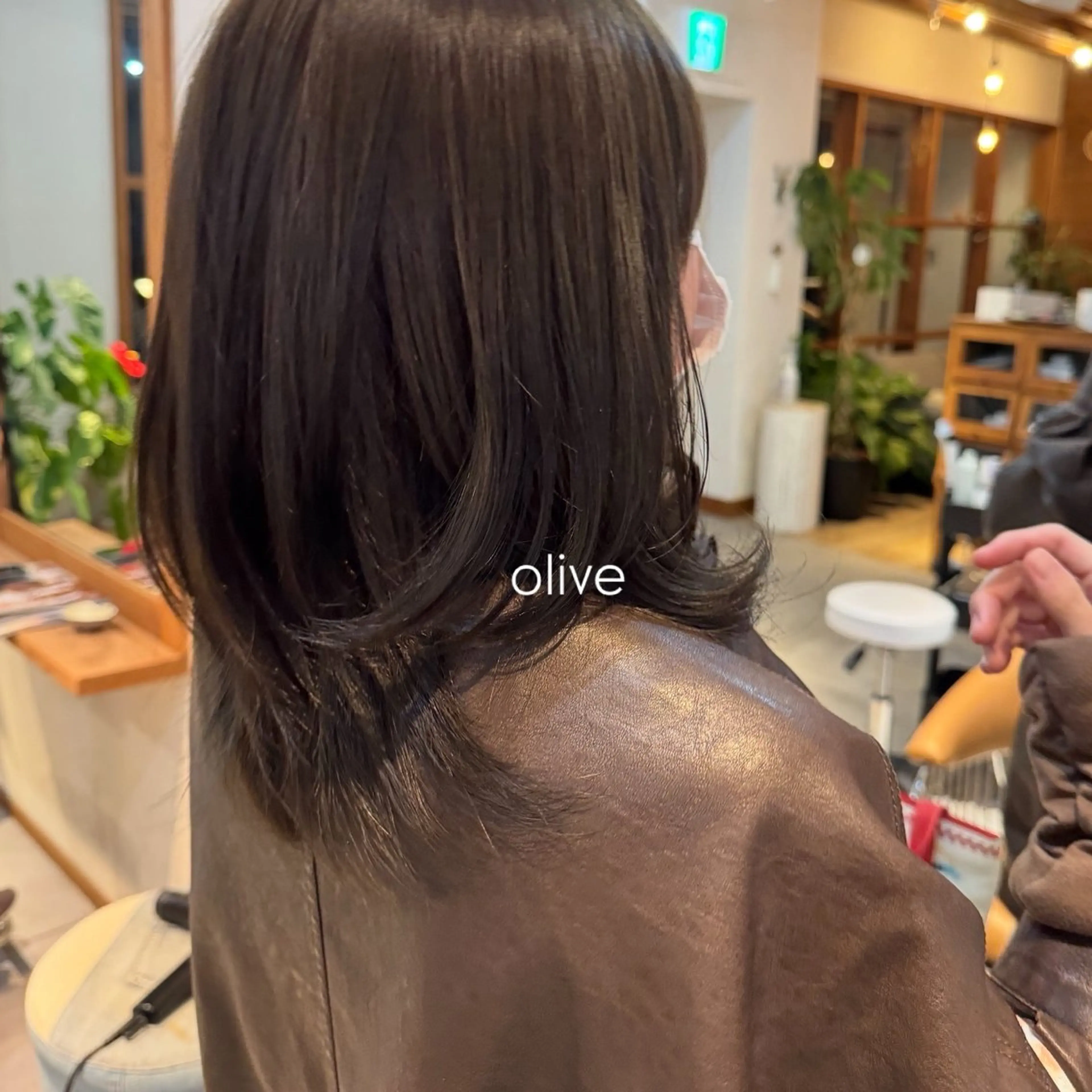 カラー オリーブカラー オレンジ Revie  hair所属・Hiyori/透明感 /ボブ/矢場町のヘアスタイル