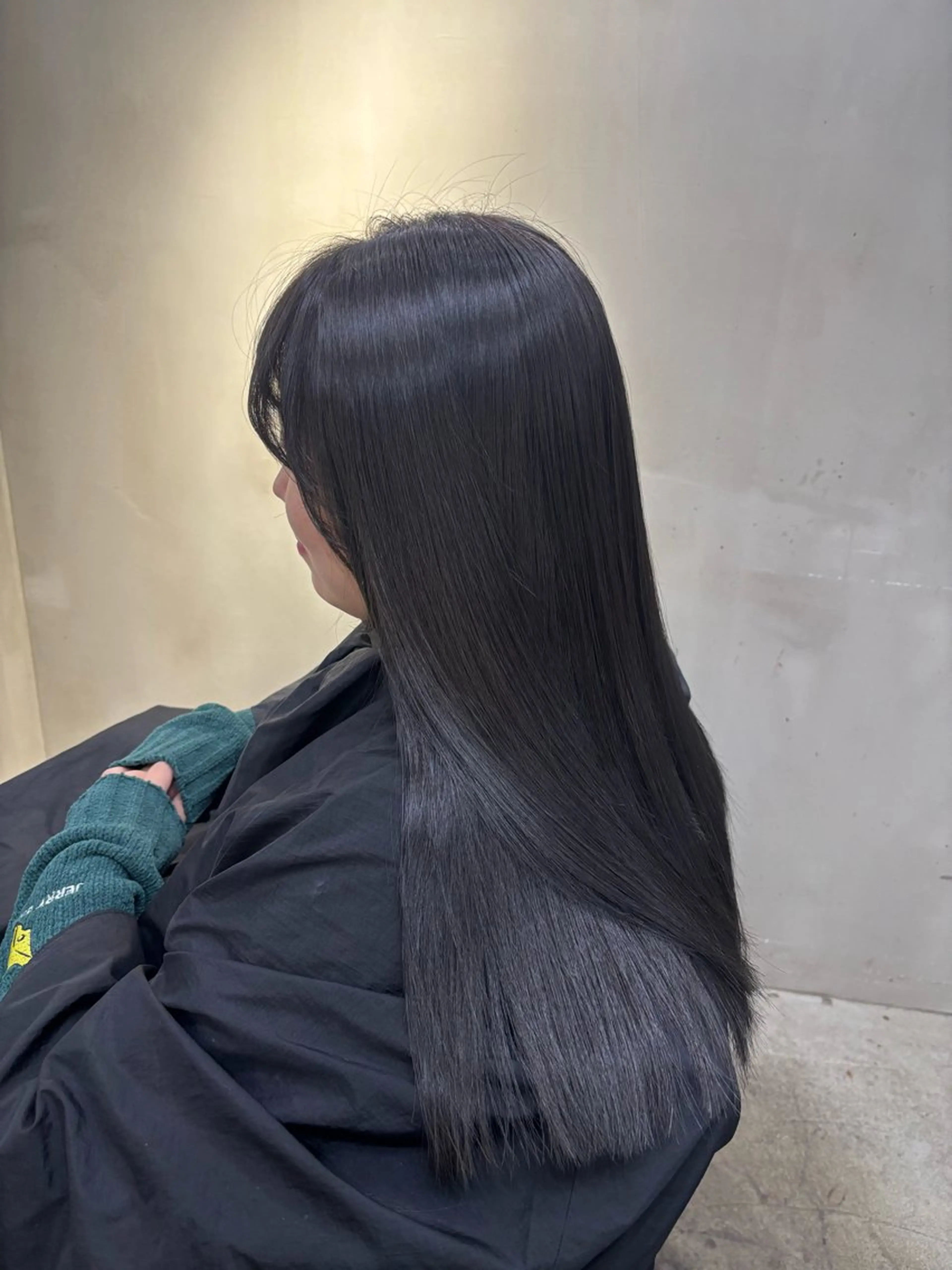 セミロング カラー ブルーカラー ネイビーカラー ヘアカラー 中園康 /カラー/ブリーチのヘアスタイル