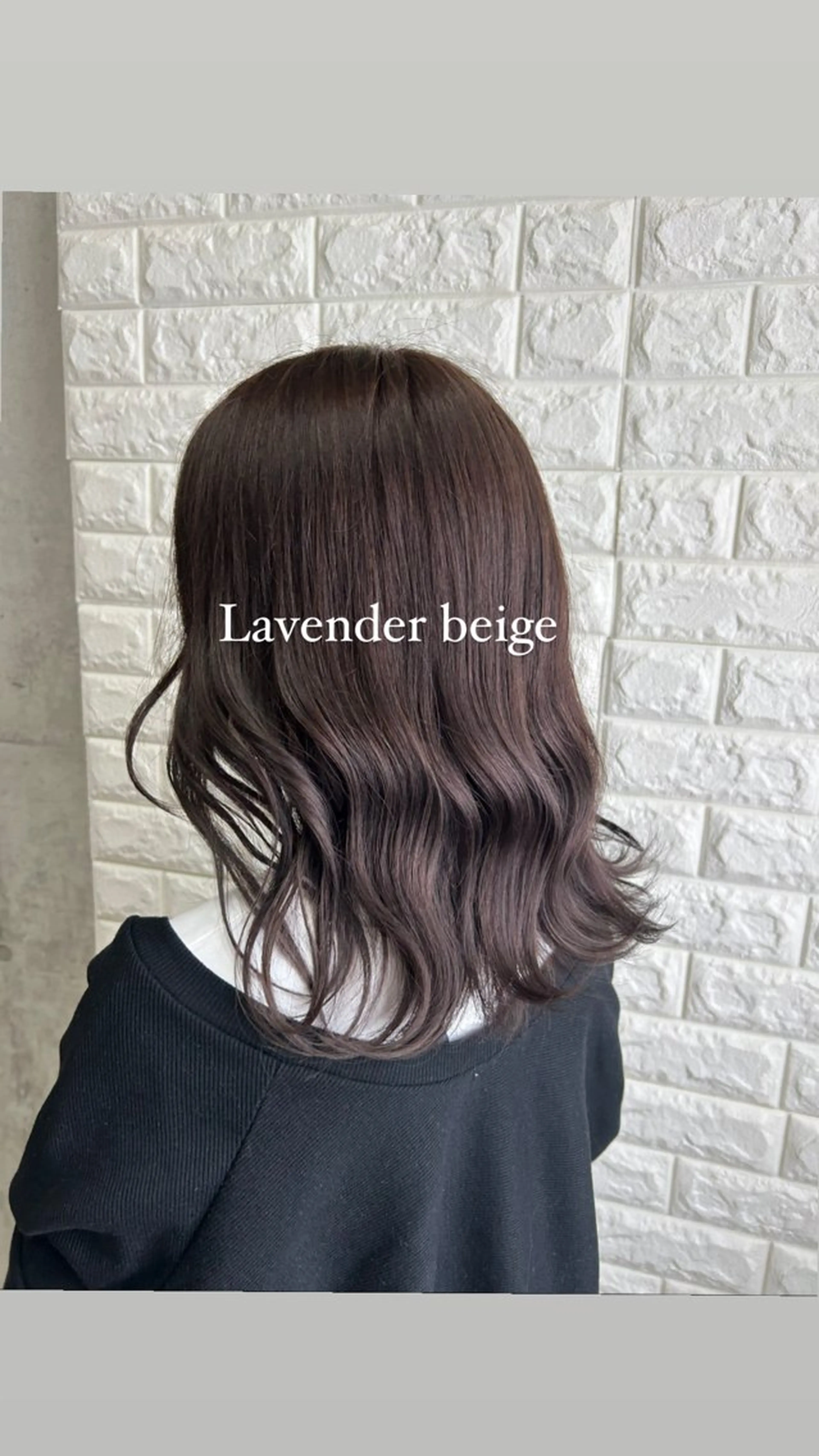 ミディアム カラー ベージュカラー ラベンダーカラー ラベンダーベージュ Rin♡ピンク🎀 透明感カラー🪽‪のヘアスタイル