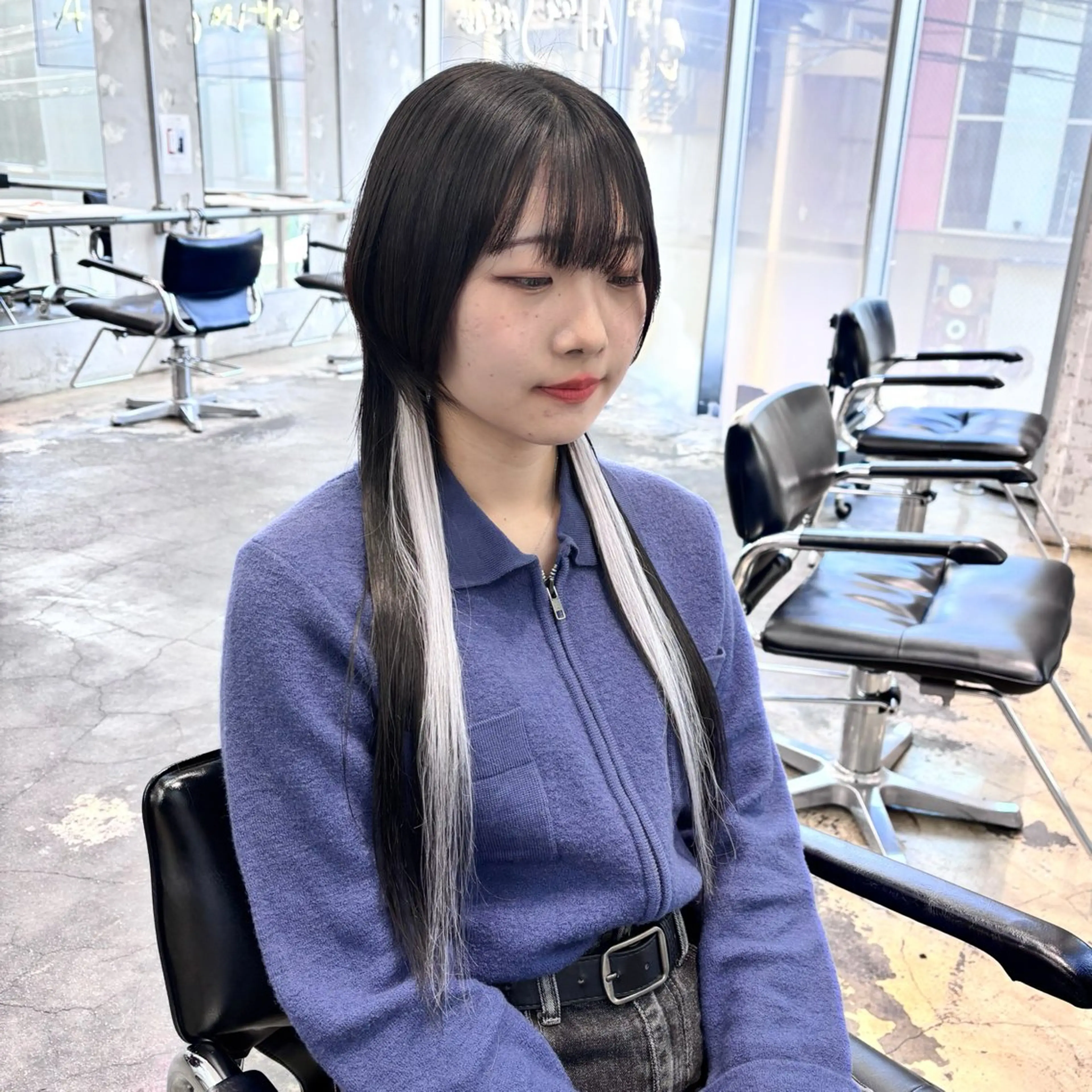 ロング ヘアアレンジ エクステ ウルフカット エクステ ヘアセット 🎀モテ暖色× エクステ🎀あかりのヘアスタイル