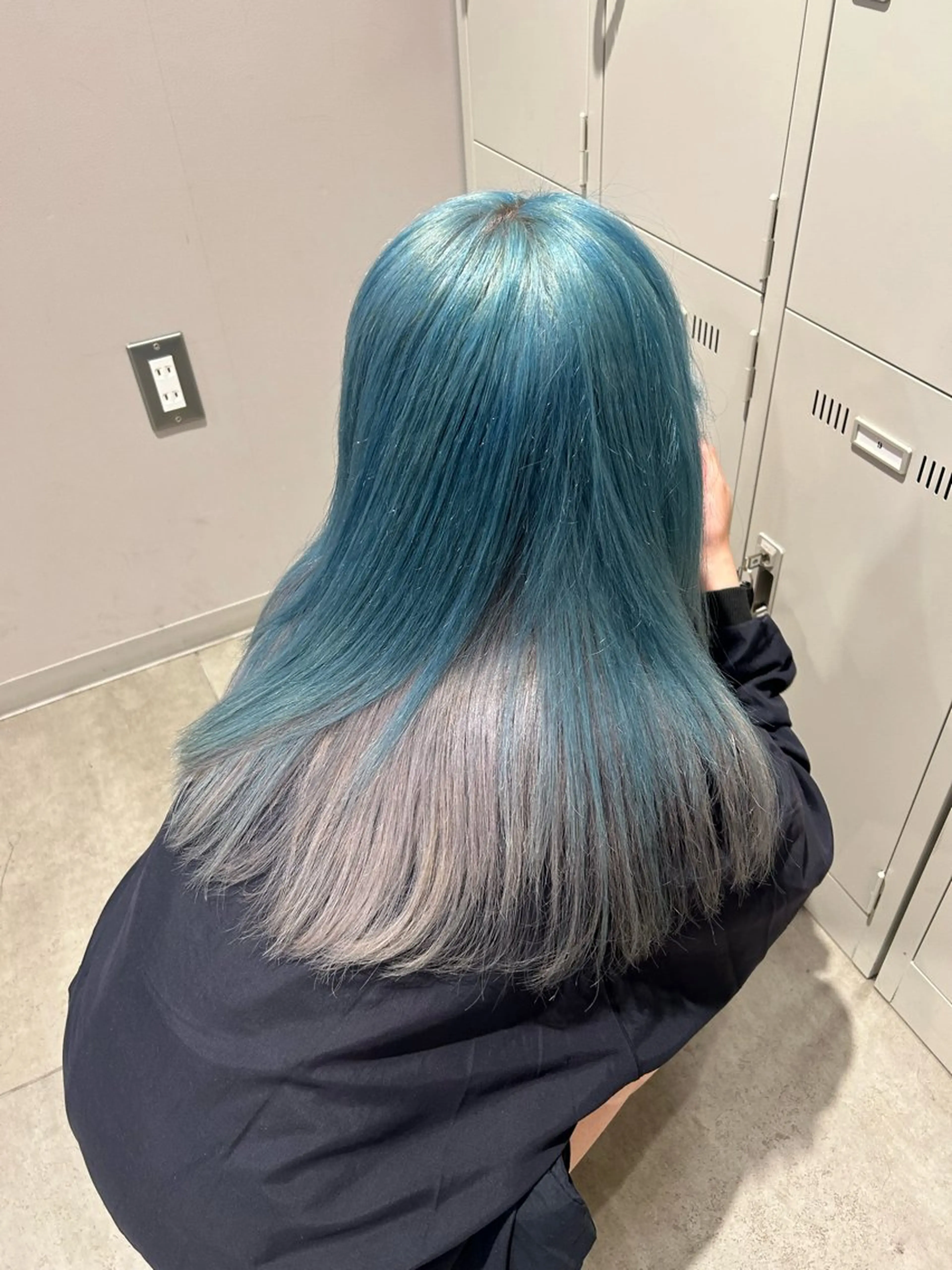 セミロング カラー ヘアカラー ヘアセット 韓国/トレンド レイヤー【101】のヘアスタイル