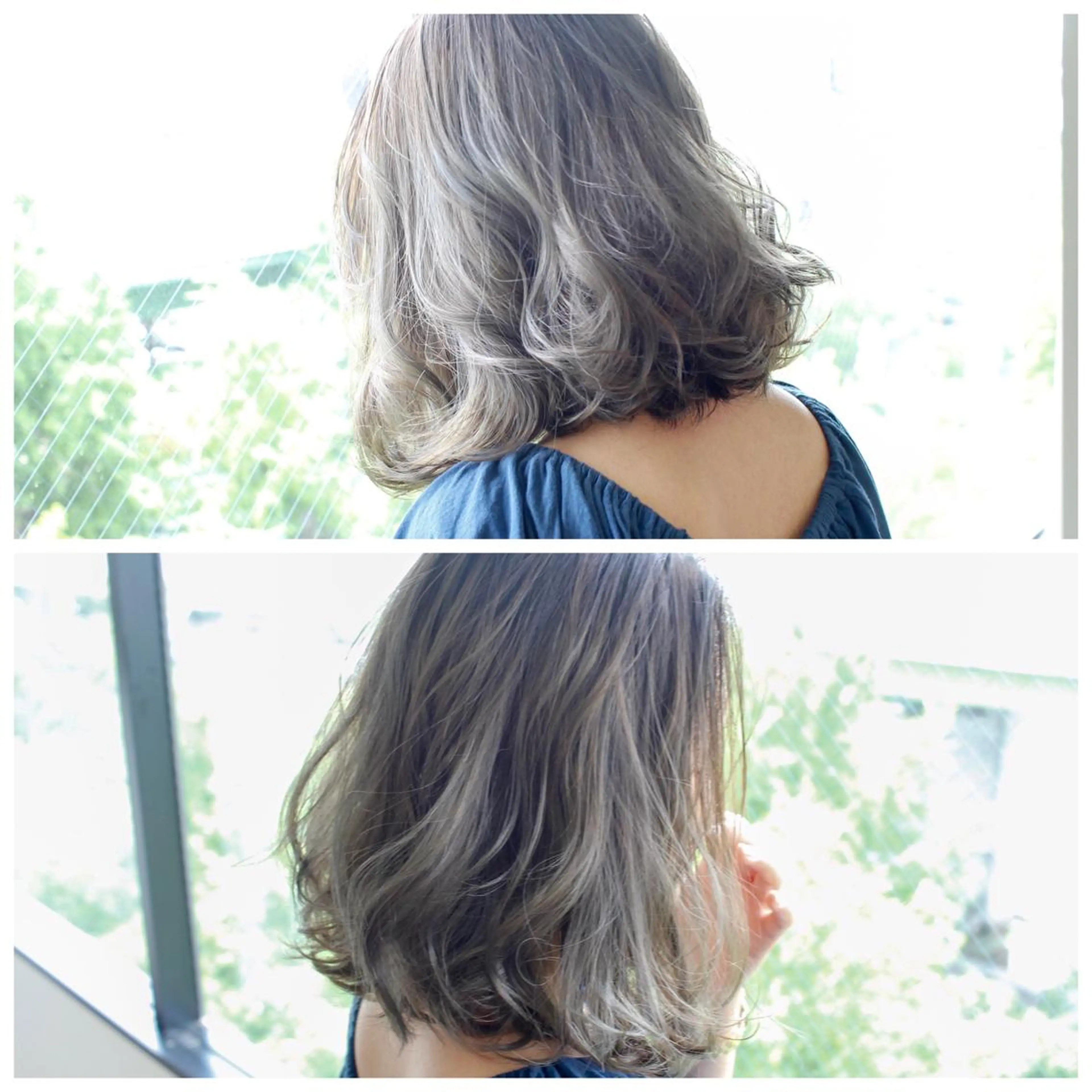 ミディアム カラー ブリーチ 透明感カラー グレージュ イルミナカラー ブリーチなしカラー BOB🌟ハイトーン /ブリーチ/TAKUのヘアスタイル