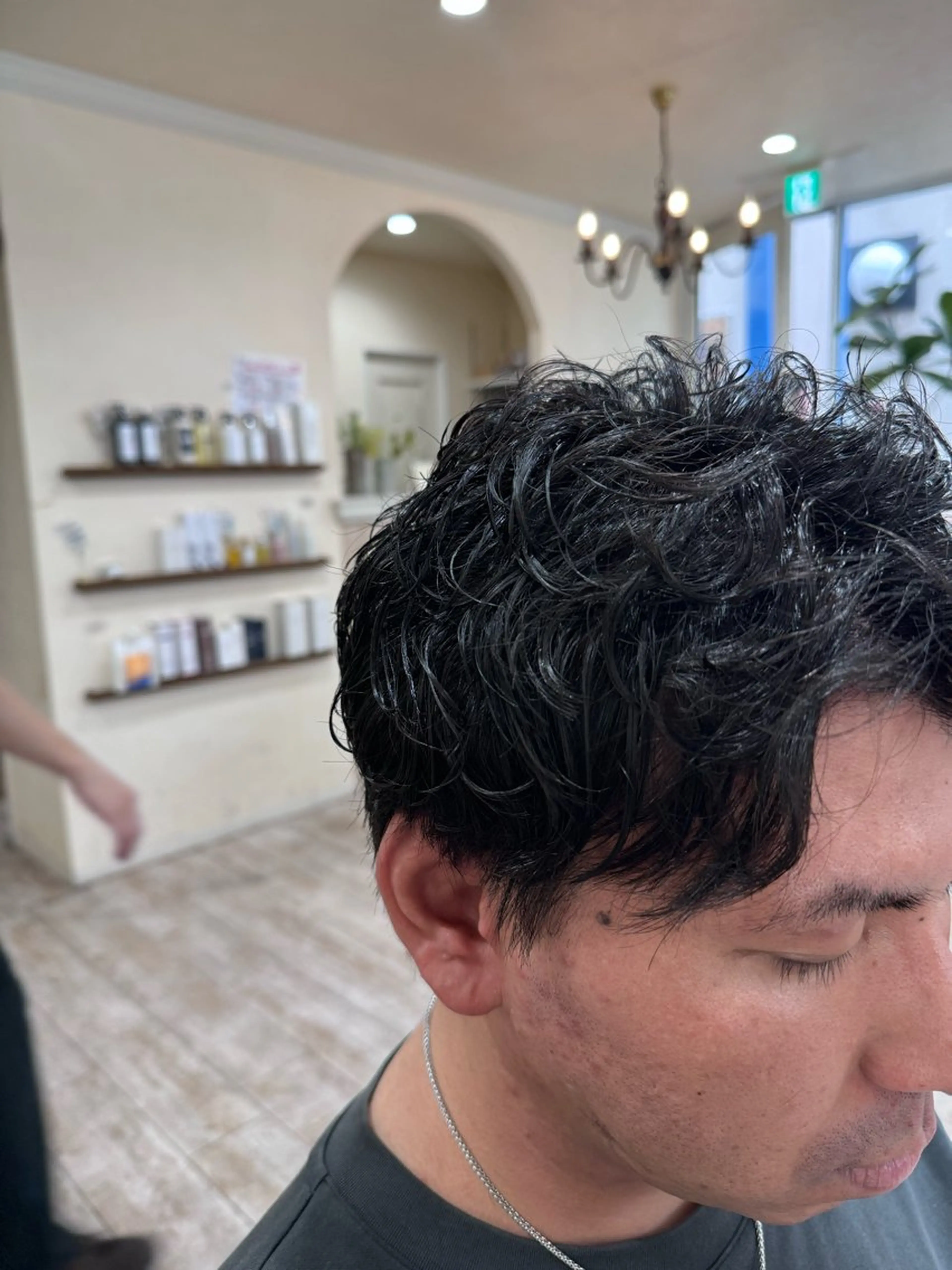 ショート パーマ メンズ メンズパーマ 髪質改善 ショートヘア カット パーマ トリートメント 新越谷noble店長 松本拓也▶◀*.のヘアスタイル