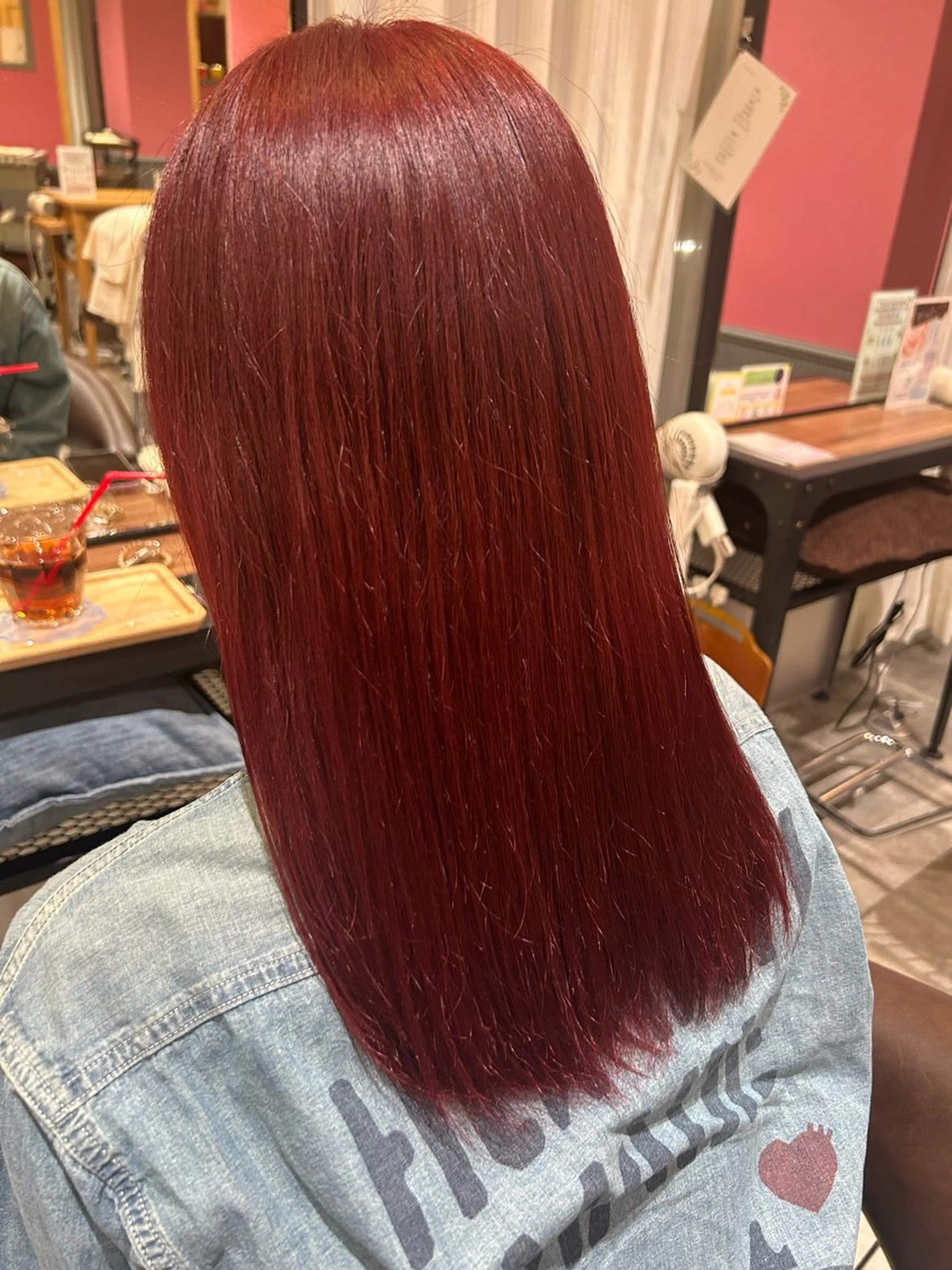 ロング カラー ヘアカラー LaBless うえのあかねのヘアスタイル