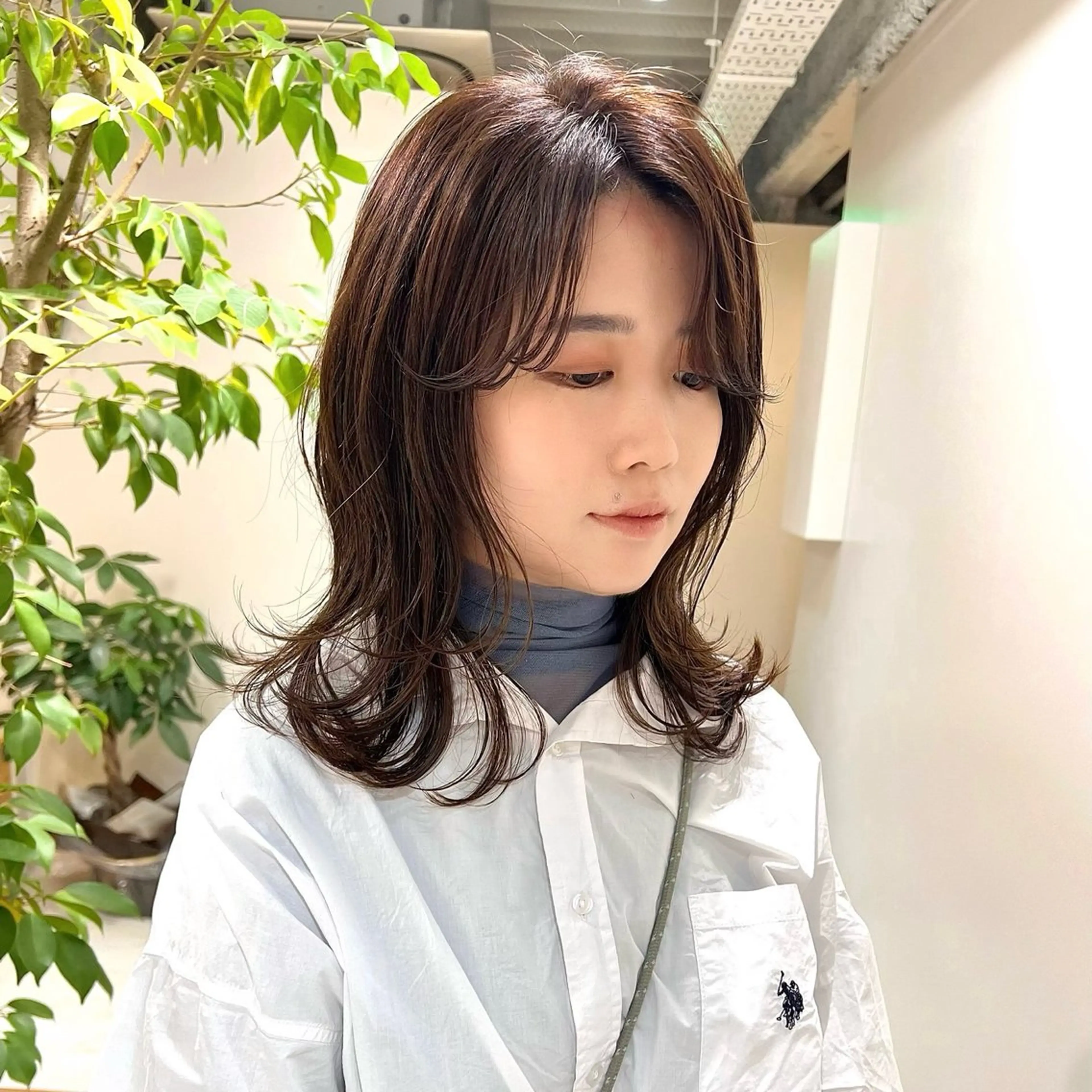 カラー ヘアカラー 三好 万葉のヘアスタイル
