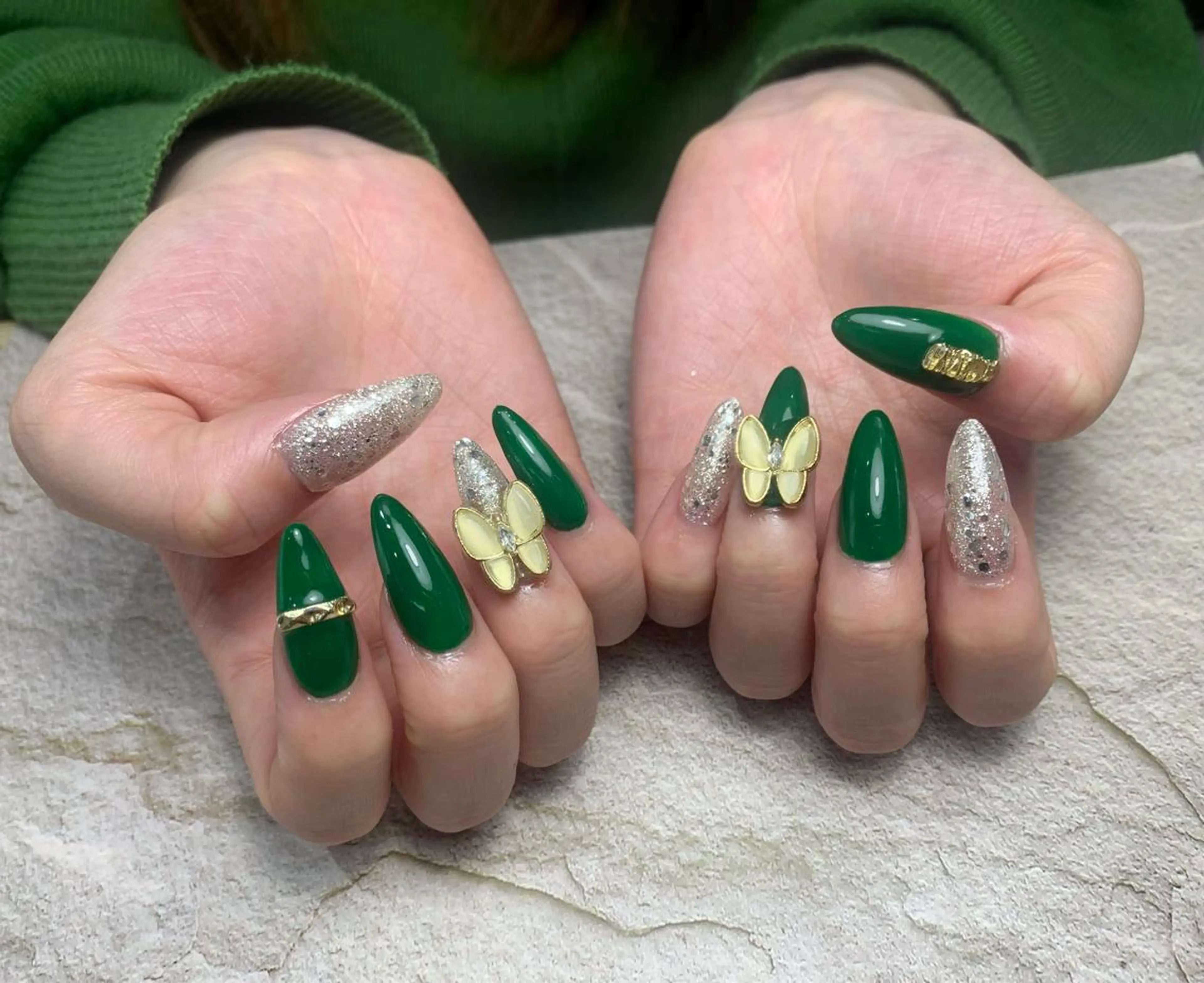 【長さ出し10本】＋ワンカラー/ラメグラの写真