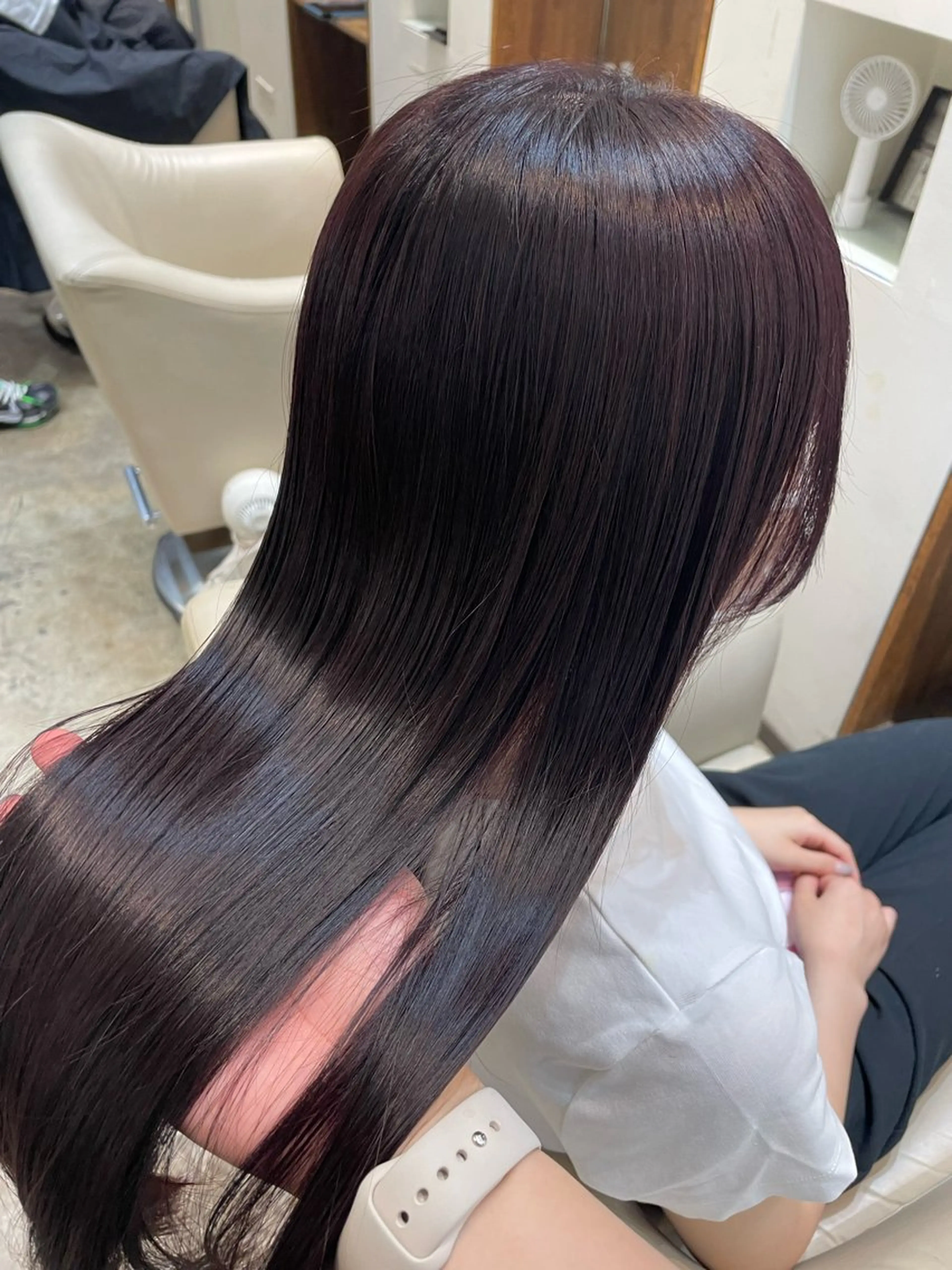 ロング カラー カット ヘアカラー トリートメント 【完全個室】髪質改善 暖色カラー/山崎唯奈のヘアスタイル