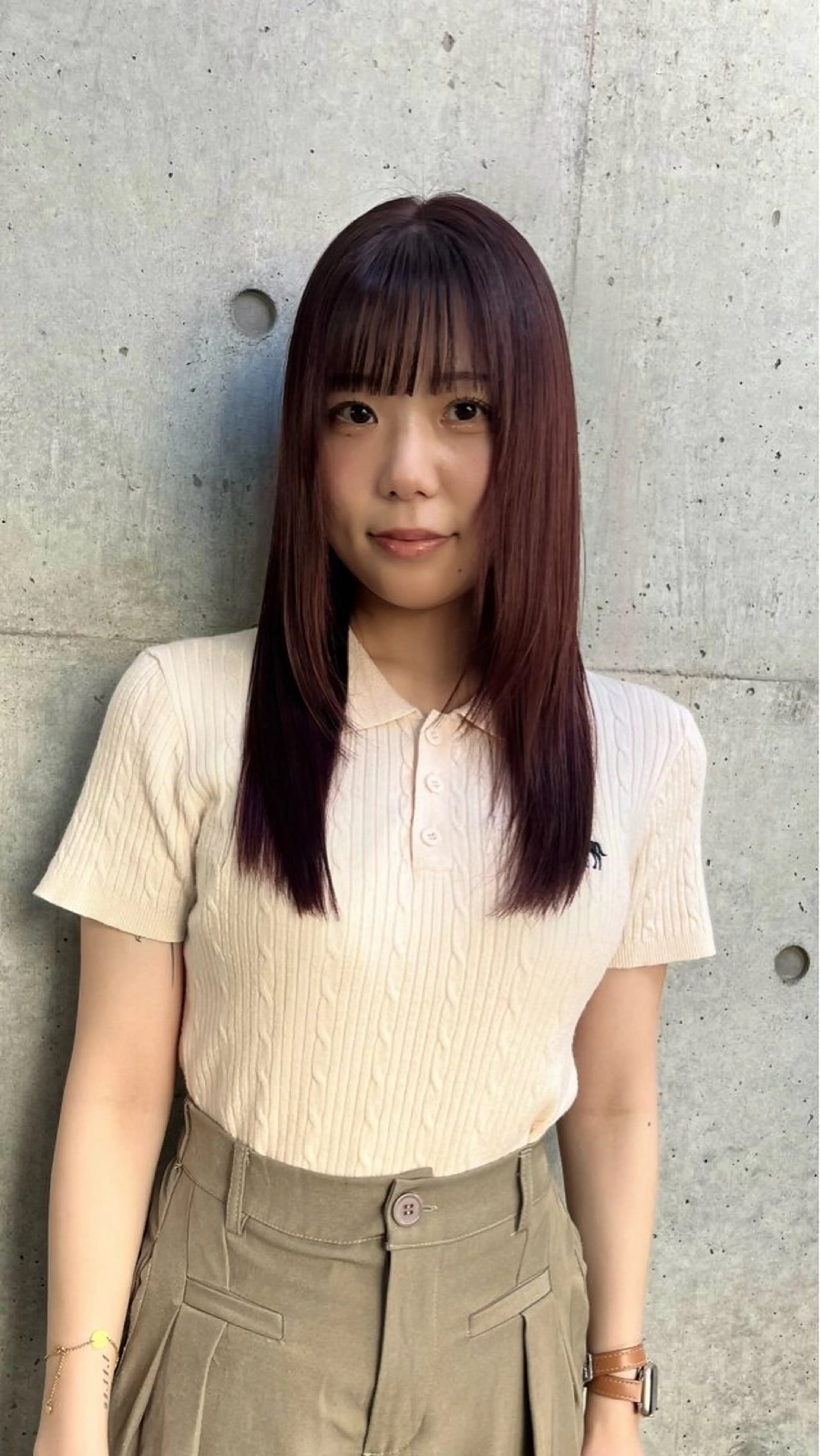 セミロング カット ヘアカラー 【美ボブ. カラー】midoのヘアスタイル