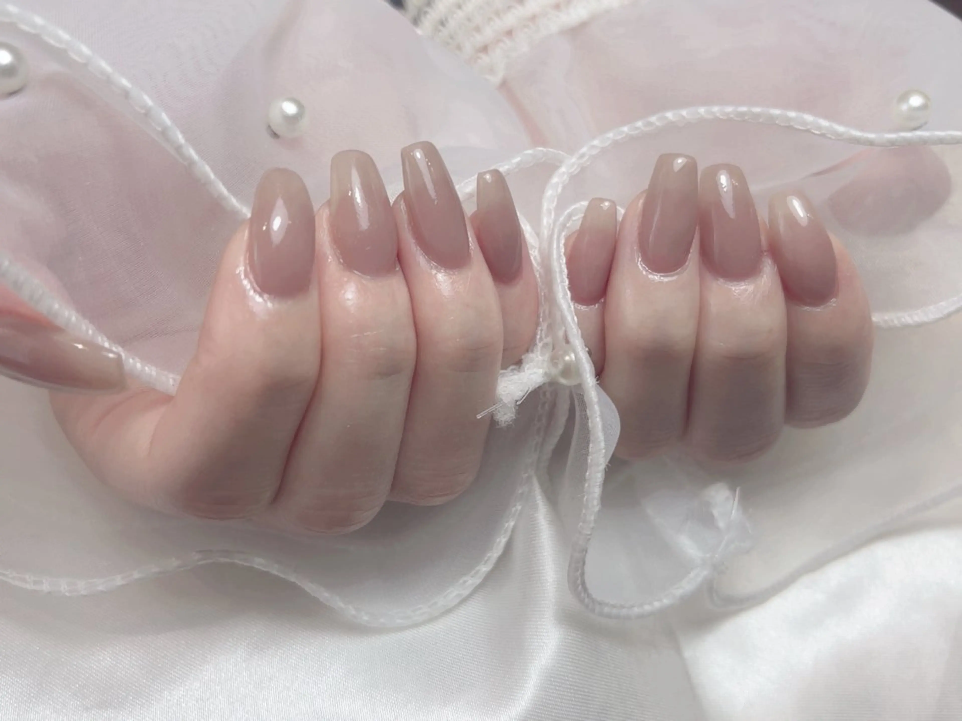 ネイル ジェルネイル ワンカラーネイル salon de Tiara 碧のネイルデザイン