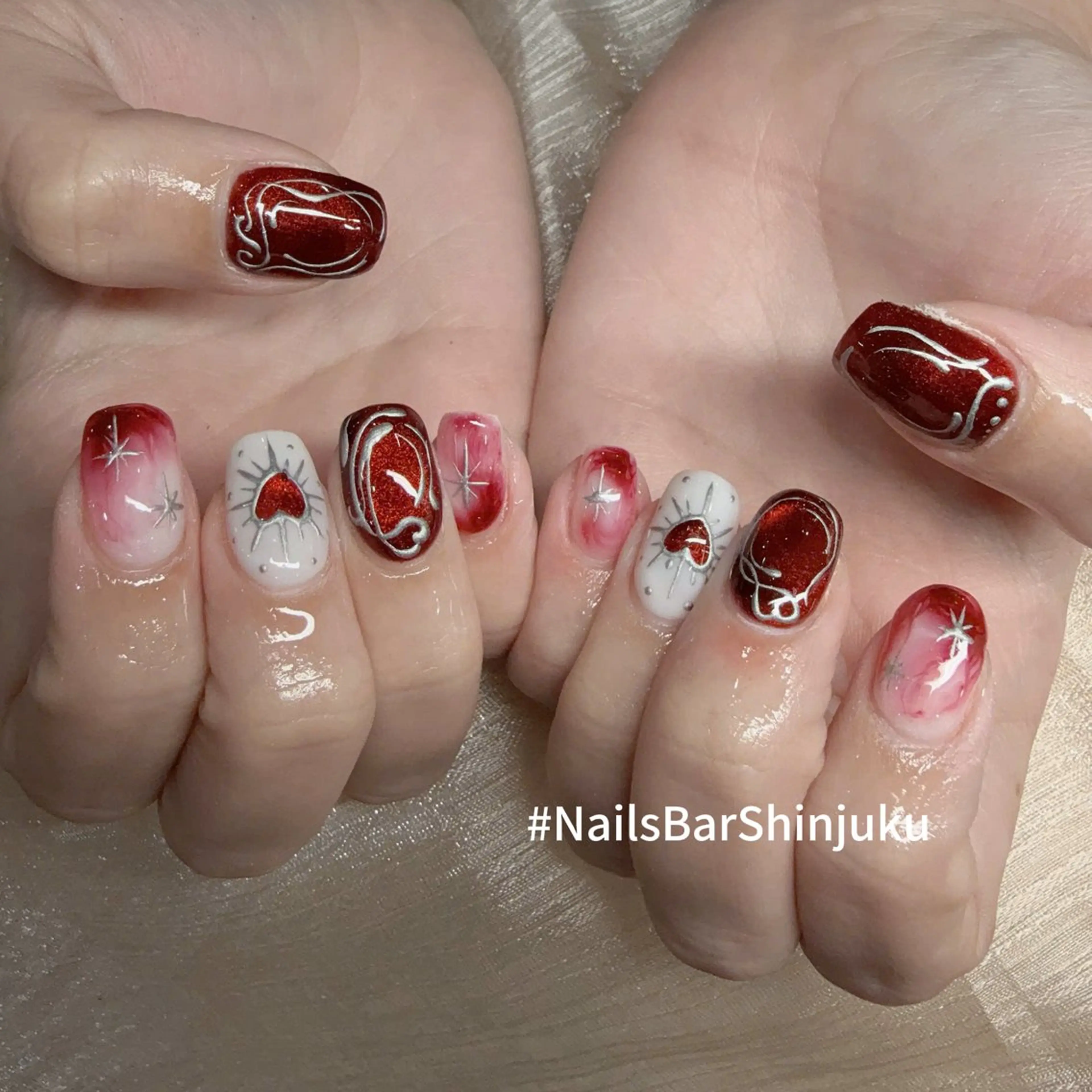 ネイル 長さ出し フレンチネイル ジェルネイル 韓国ネイル ロングネイル NAILS BAR SHINJUKUのネイルデザイン