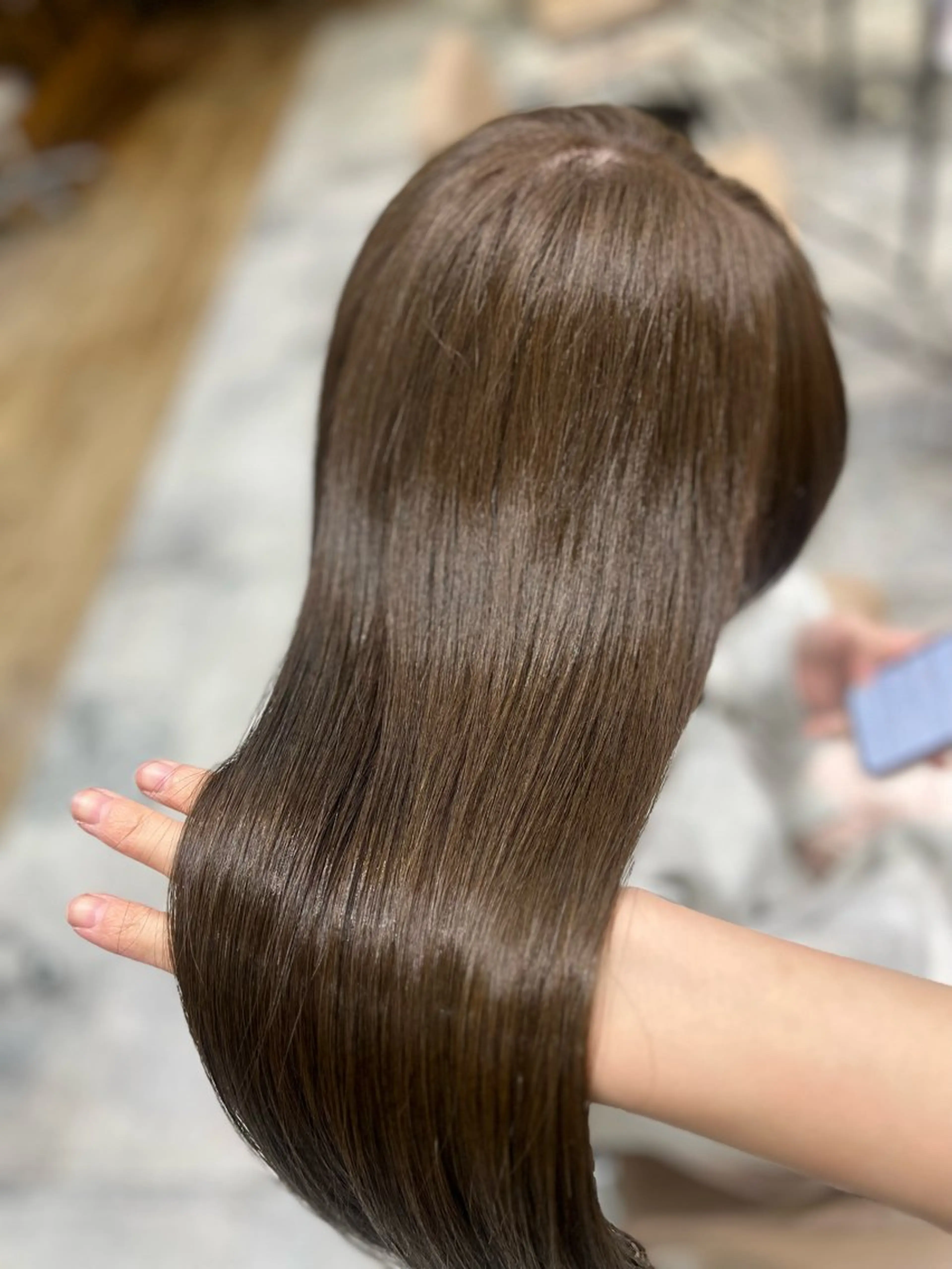 カラー ブリーチ 透明感カラー グレージュ ブリーチなしカラー オリーブカラー ヘアカラー アレンジ/艶カラー 銀座🌼さきえのヘアスタイル