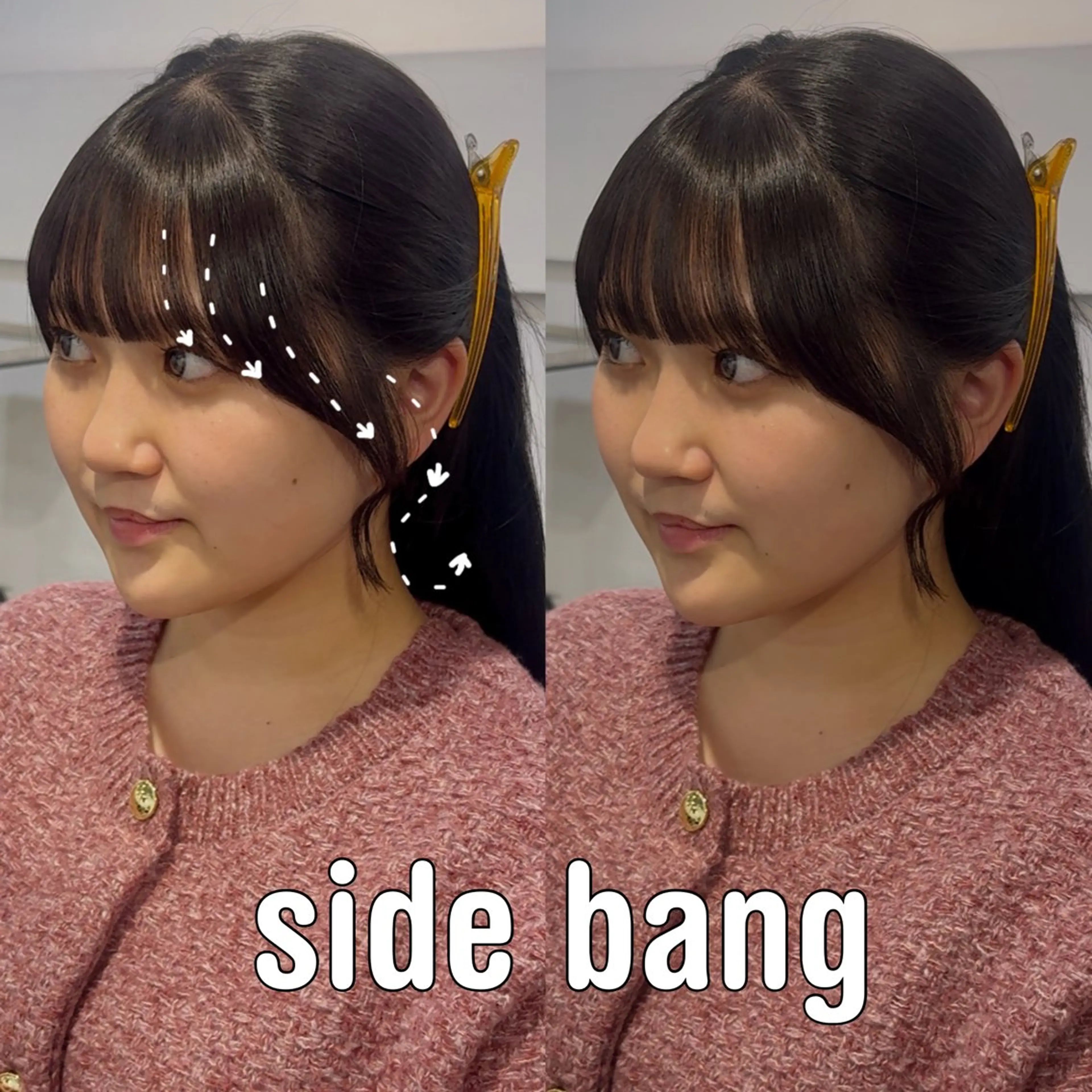 ミディアム カット ヘアカラー トリートメント 顔周りカット・相談 レイヤーも◎しずくのヘアスタイル