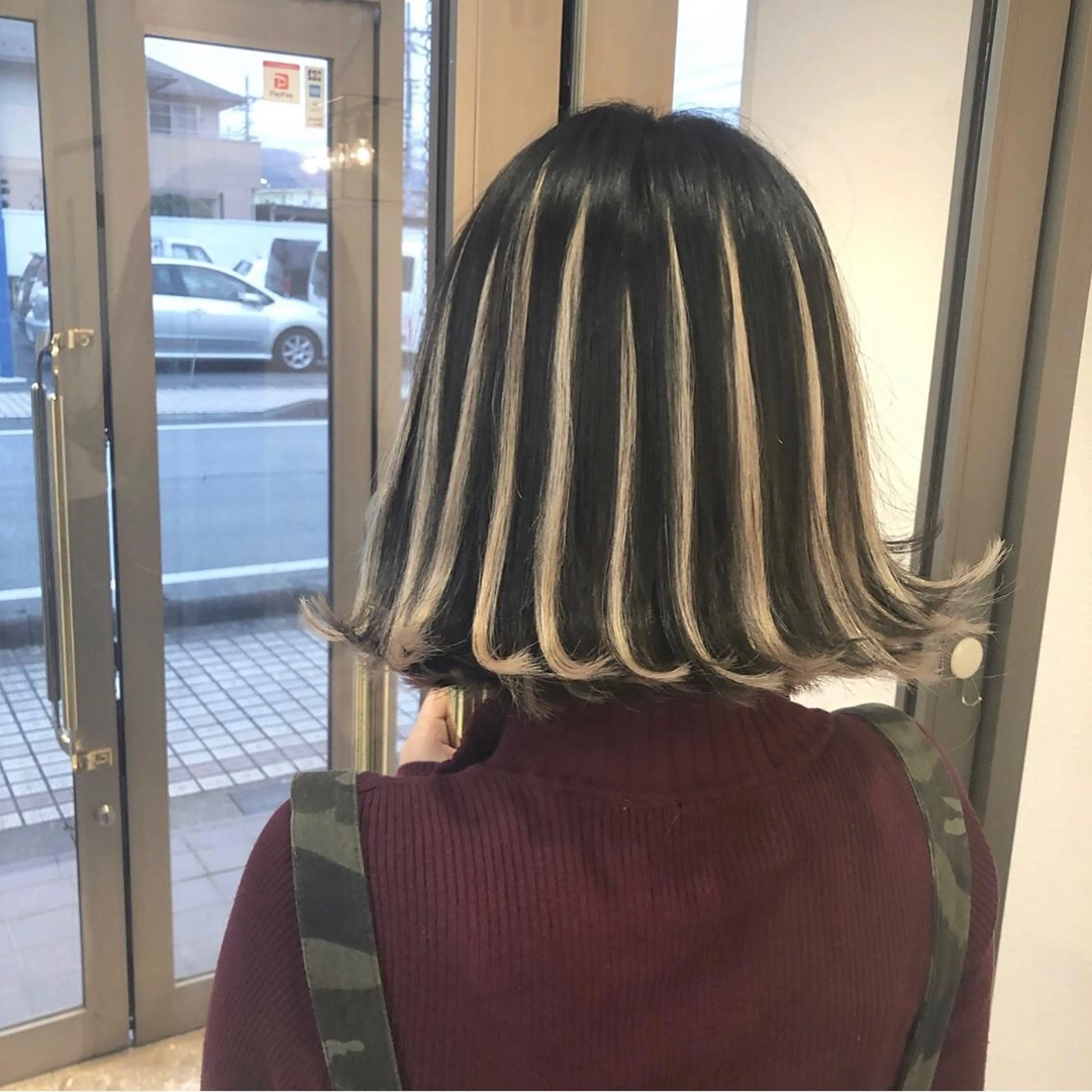 ショート シールエクステ エクステ 外国人風カラー ハイライト レイヤーカット アンドウ ユウ/ レイヤーカット/韓国のヘアスタイル