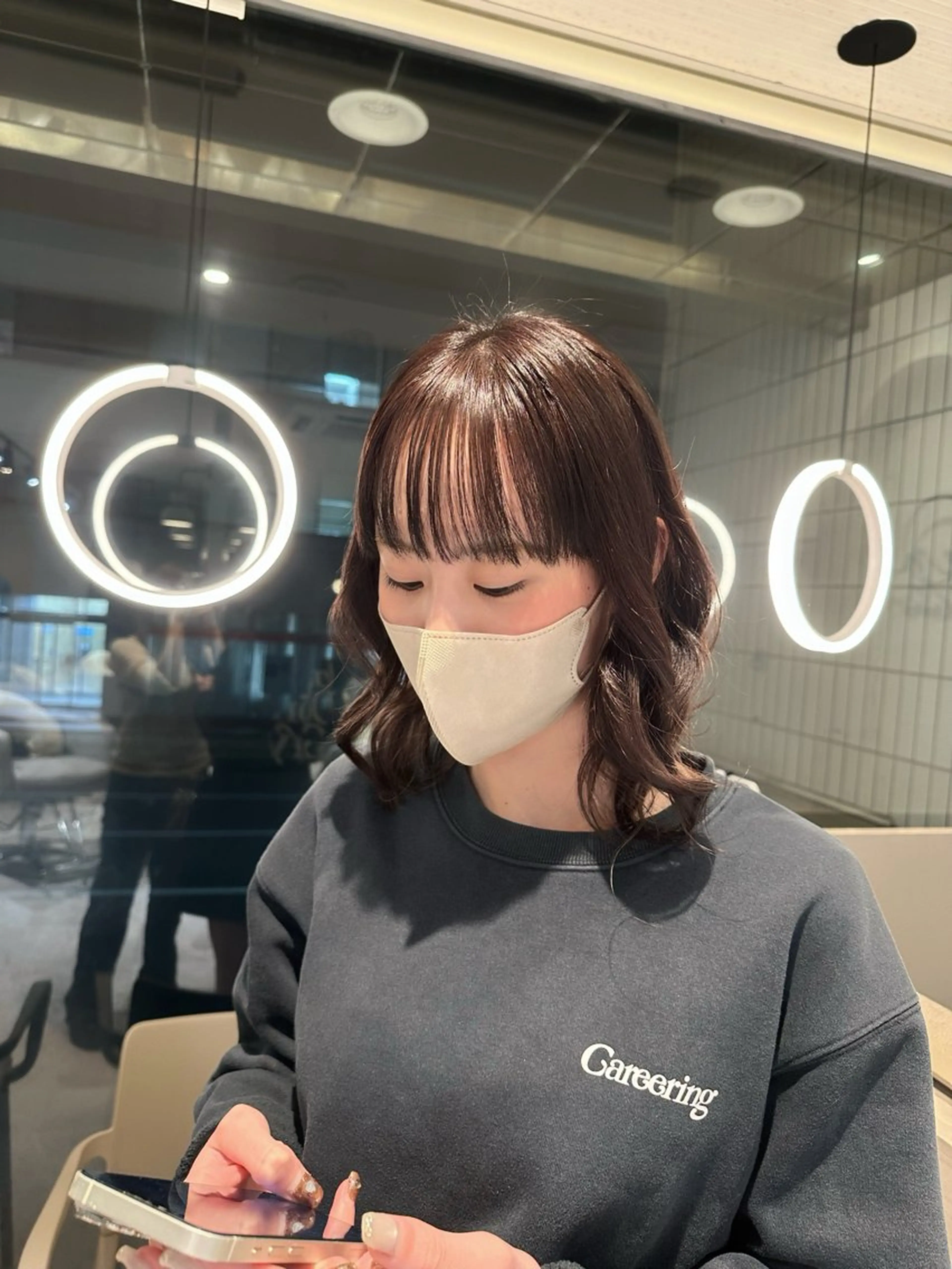 カラー ブリーチ 透明感カラー グレージュ ラベンダーカラー ラベンダーグレージュ ヘアカラー miyu ♡のヘアスタイル