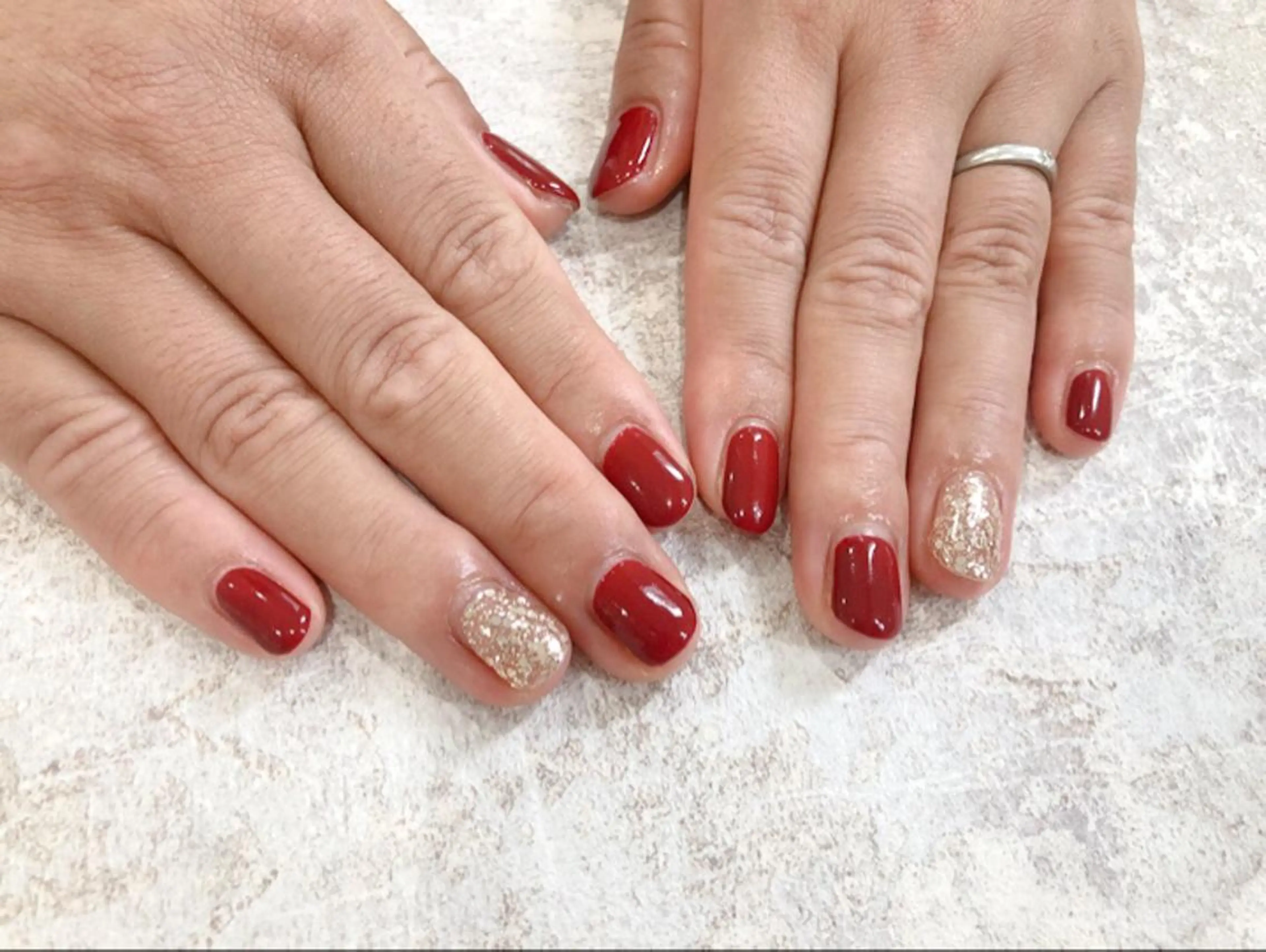 ミディアム キッズ ネイル ジェルネイル ワンカラーネイル パラジェル シンプルネイル Luana nail (ルアナネイル)のネイルデザイン