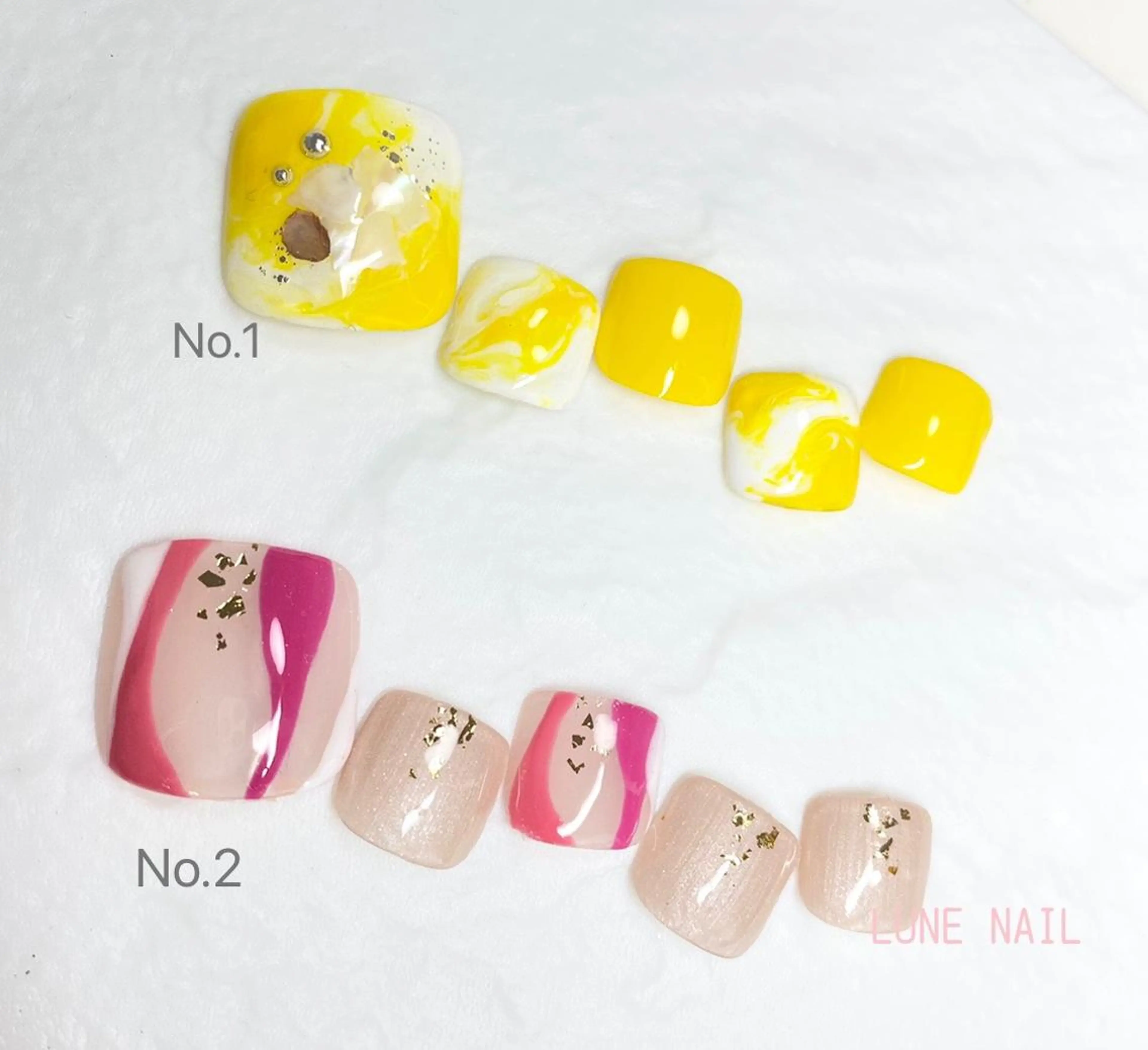 ショート ネイル シンプルネイル フットネイル LUNE NAILのその他イメージ