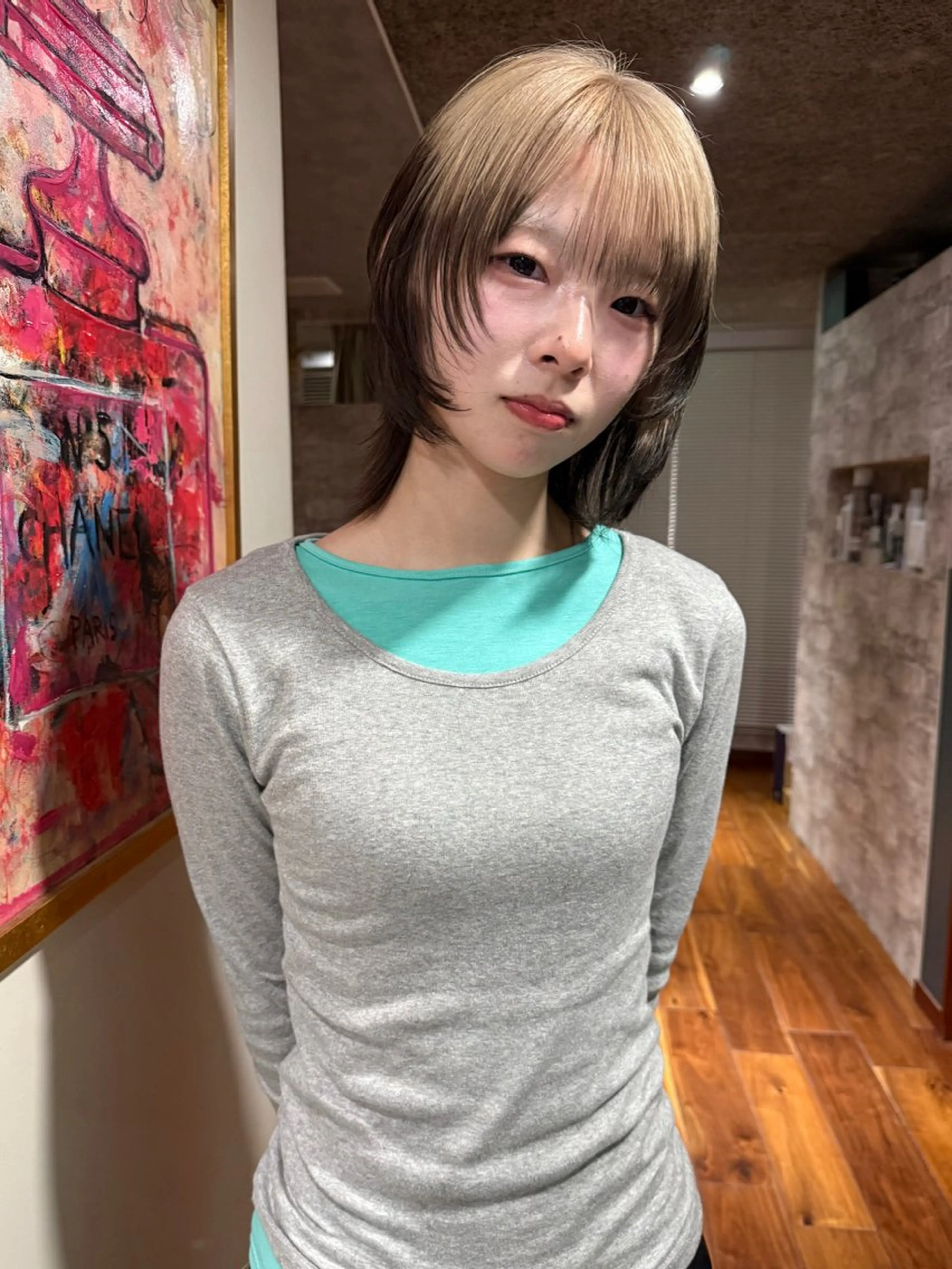 ミディアム カラー カット ヘアカラー トリートメント mai / linoah˚✧のヘアスタイル