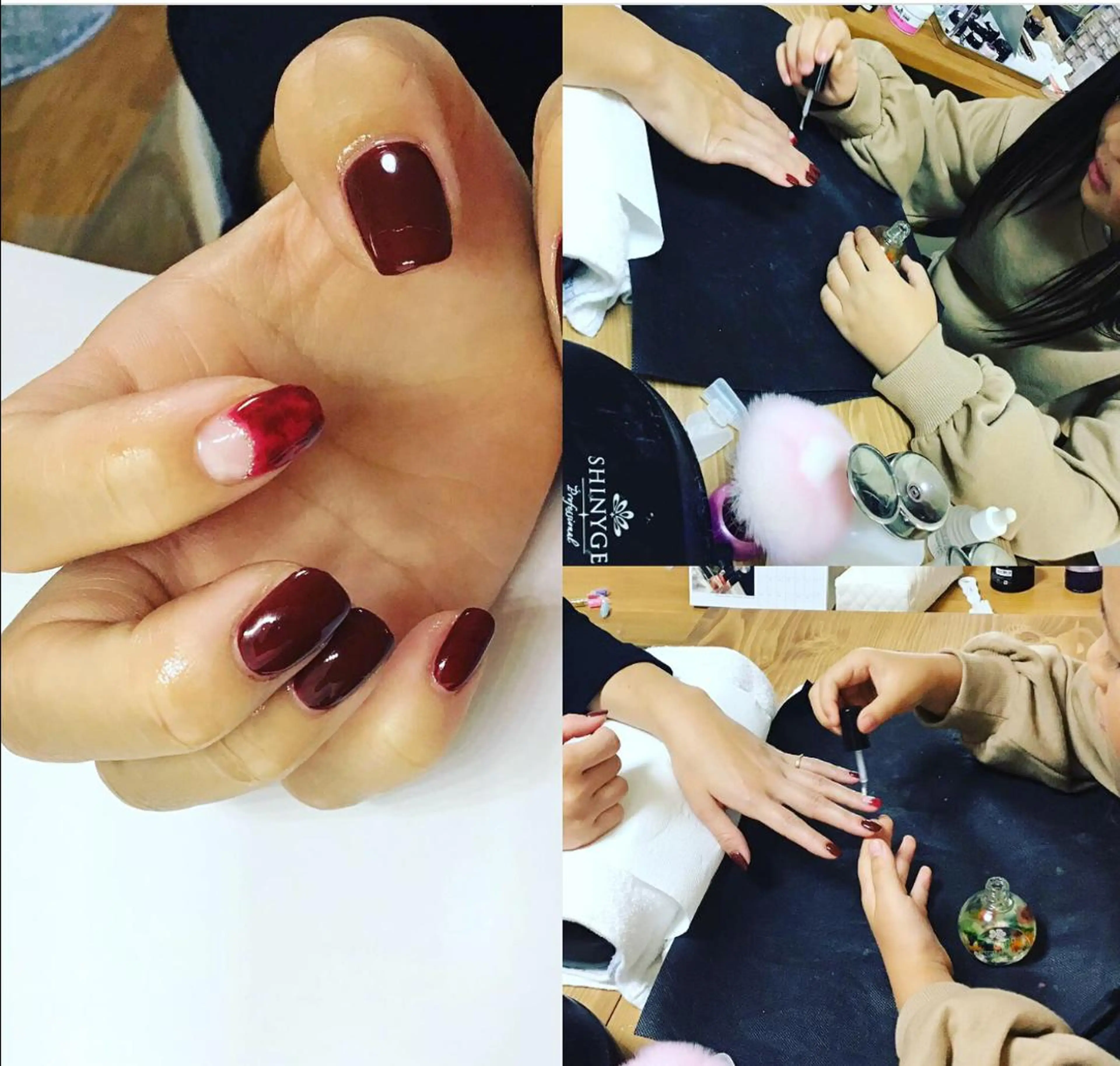 ネイル べっ甲ネイル 赤色 gui amichantoco所属・gui amichanのネイルデザイン