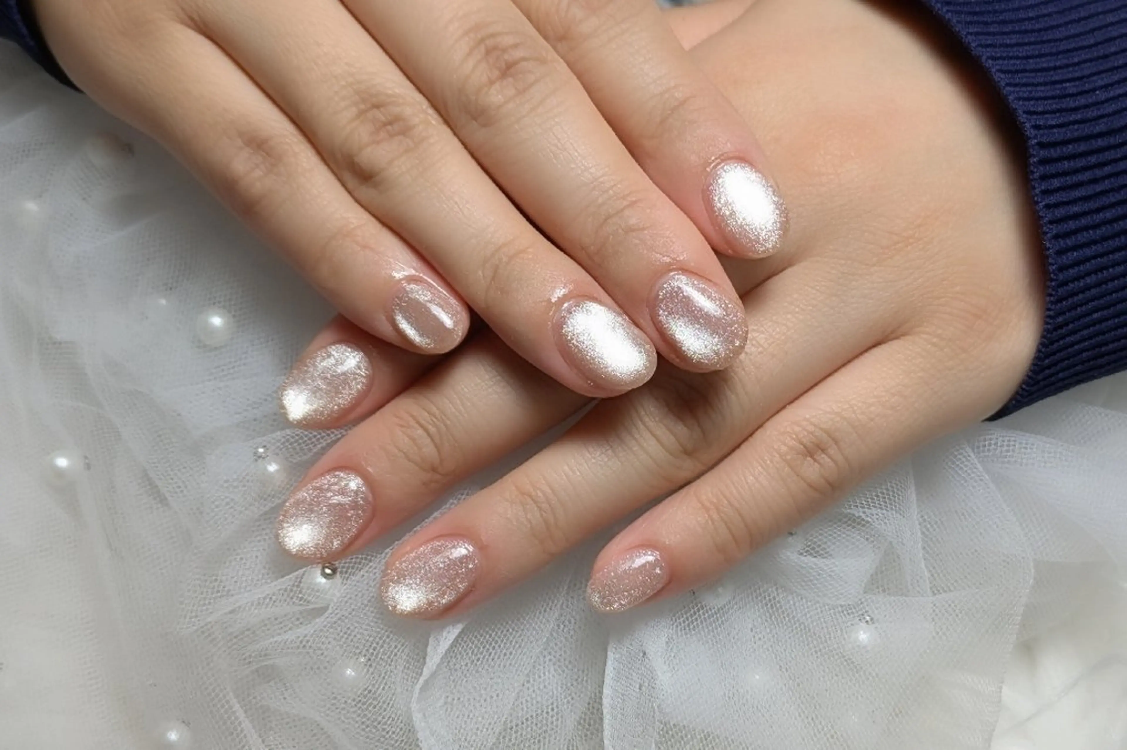 ネイル マグネットネイル ワンカラーネイル ハンドネイル m&pPrivate nailsalonのネイルデザイン