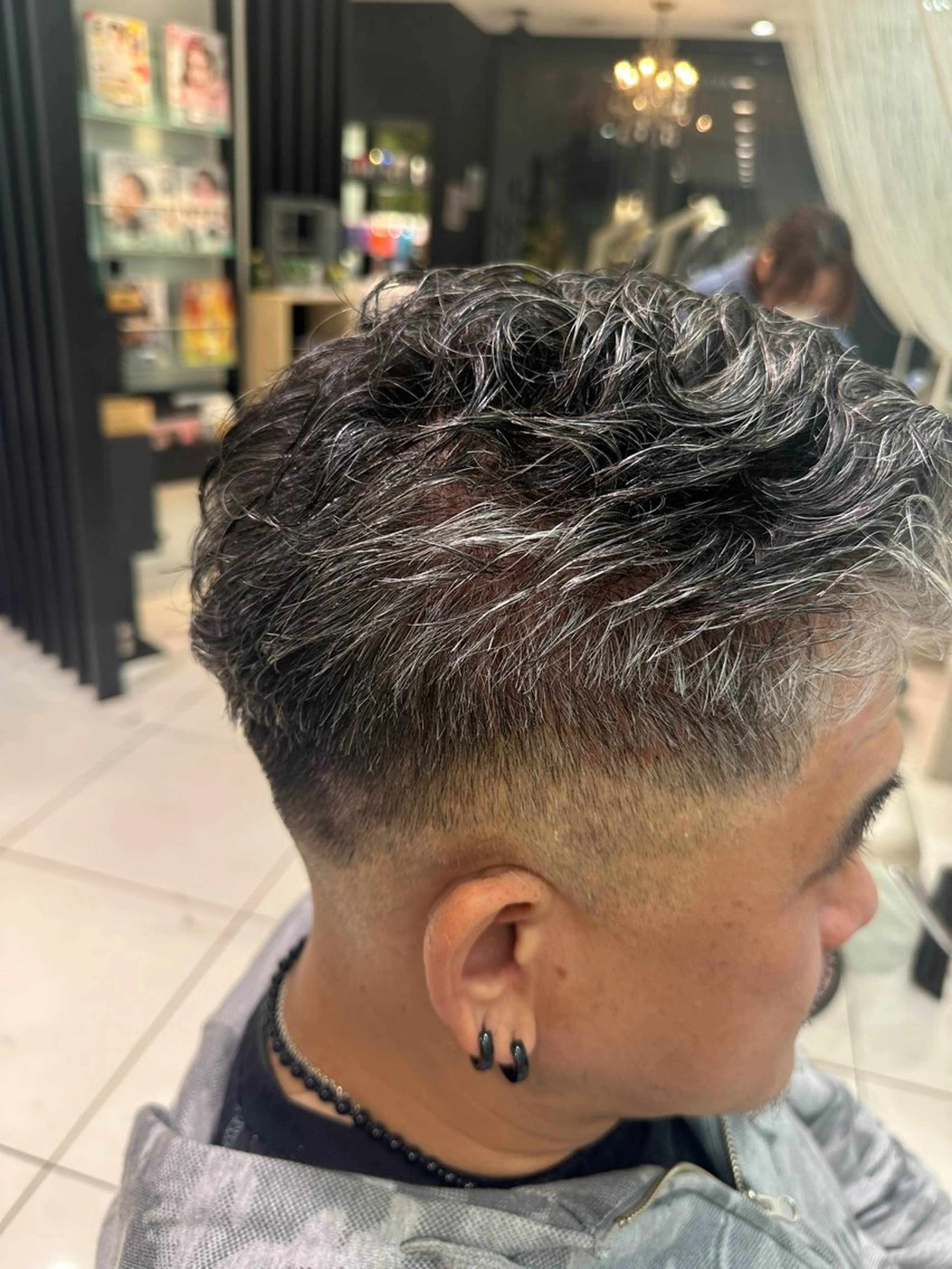 パーマ メンズ フェードカット メンズパーマ カット パーマ ヘアセット 市川透明感カラー &パーマ美容師Kaiのヘアスタイル