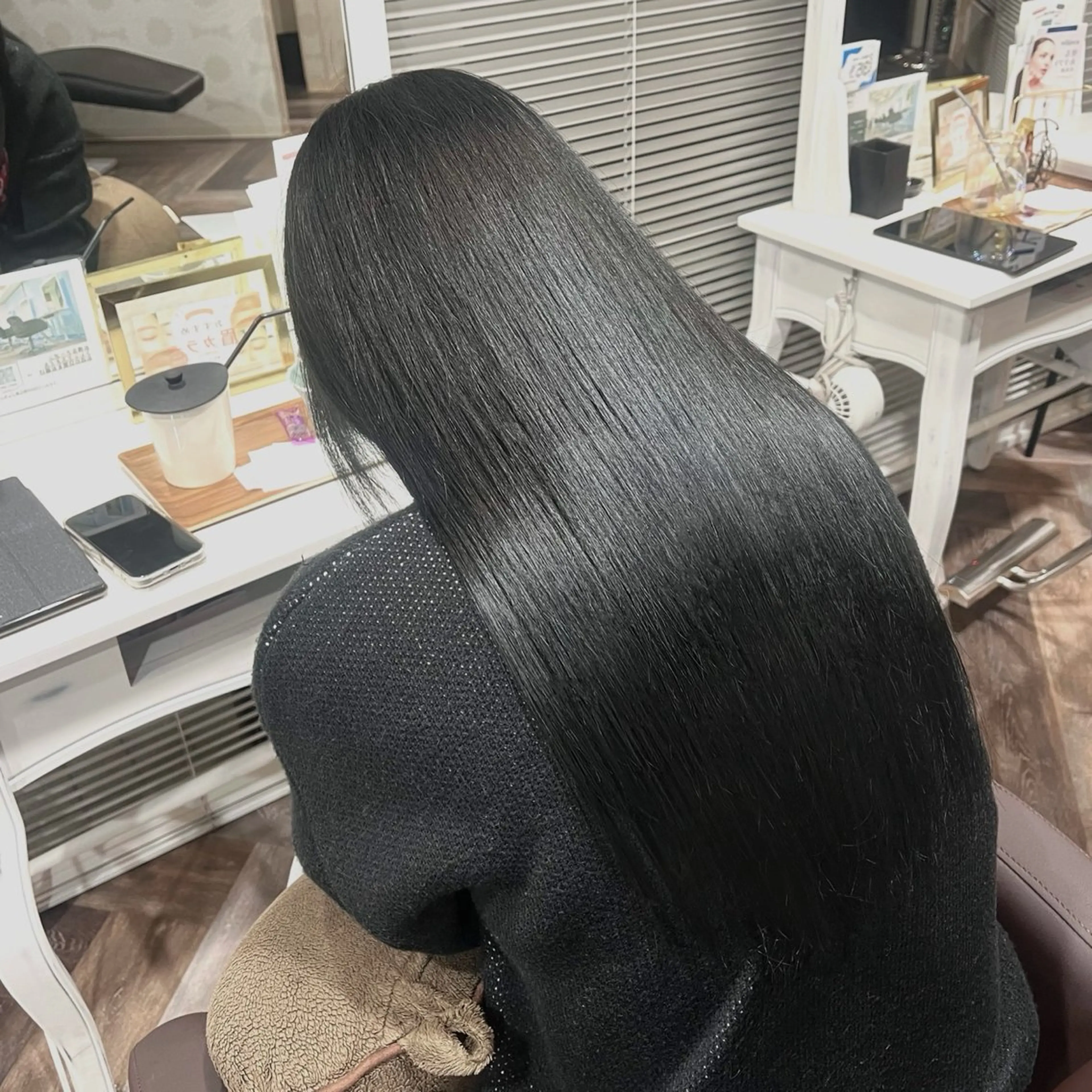 カラー 黒髪 ハイトーンカラー ナチュラルブラック 🌸エミリー /仙台駅東口🌸のヘアスタイル