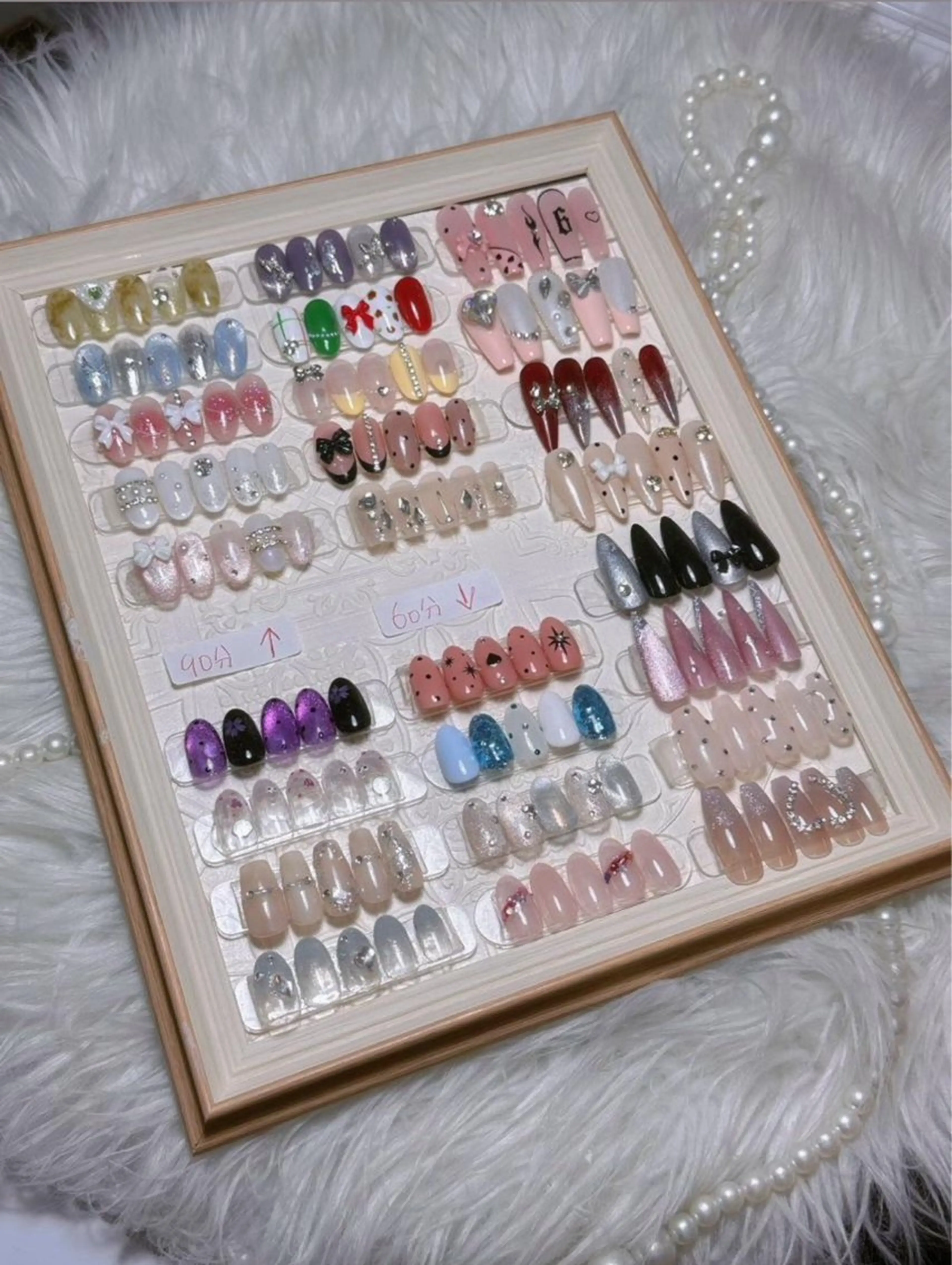 ネイル チークネイル 長さ出し フラワーネイル フレンチネイル ガーリー ハンドネイル NEW NAIL 池袋のネイルデザイン