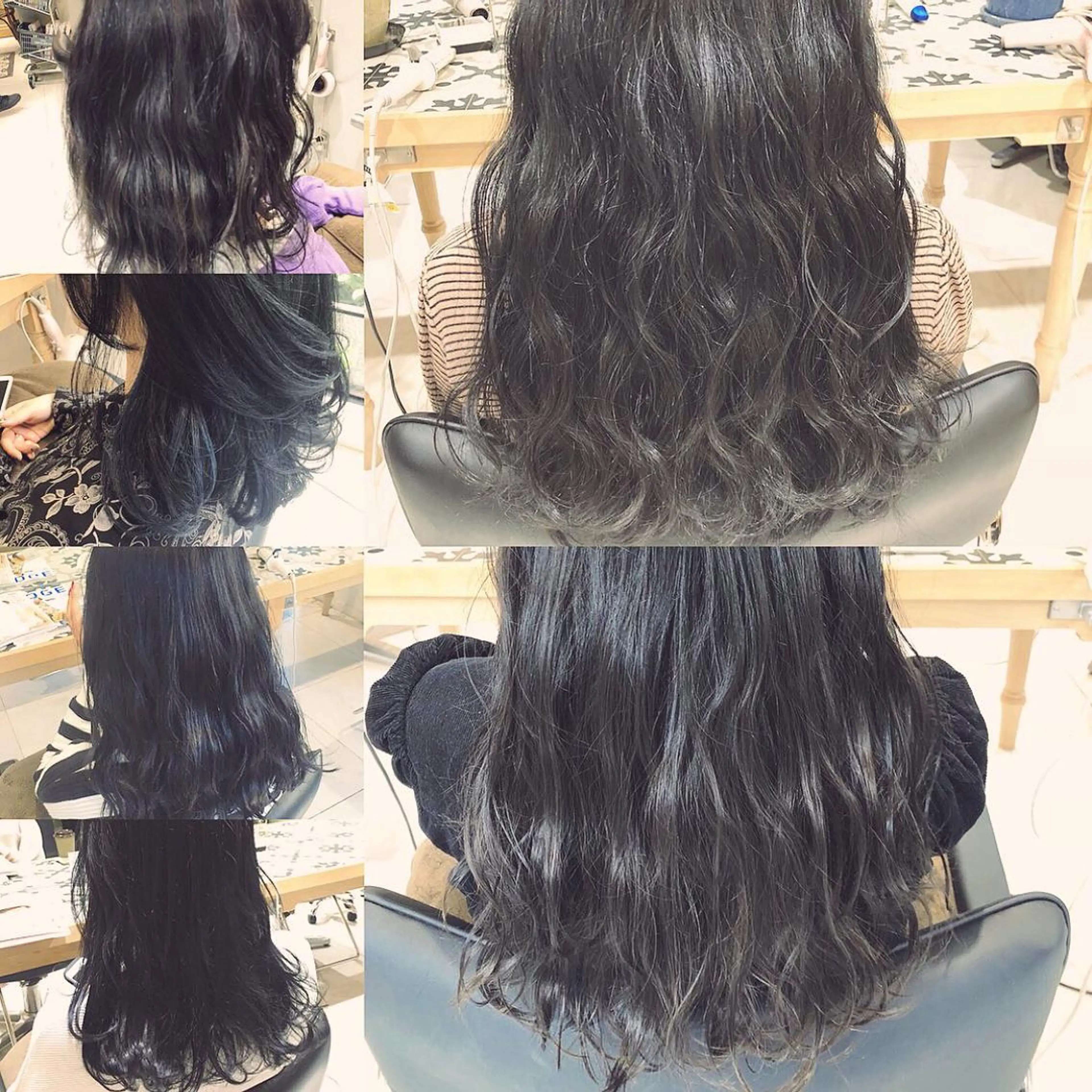 ロング カラー カット ヘアカラー トリートメント 荒木 依莉亜のヘアスタイル