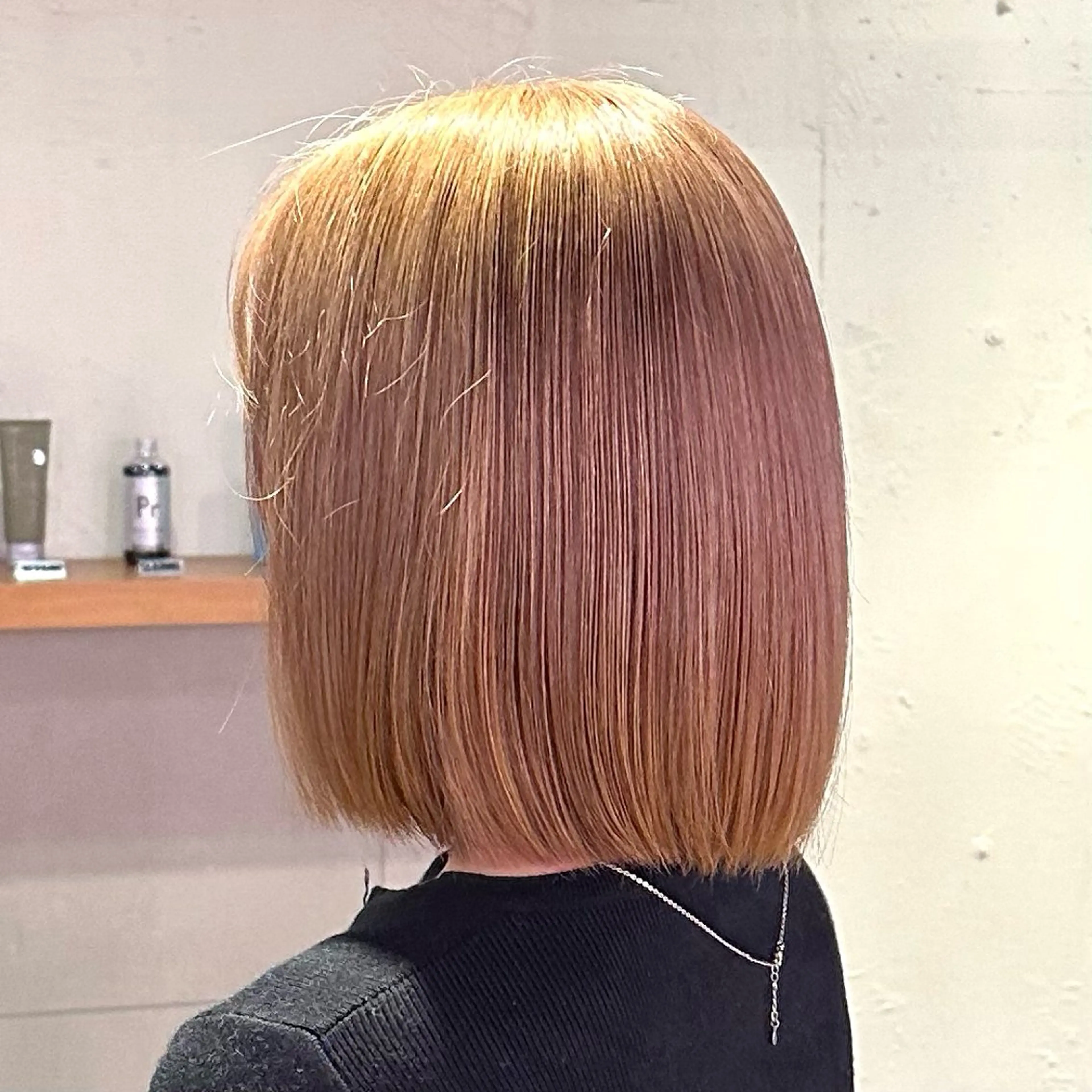 ミディアム カラー ヘアカラー カットモデル ／ゆうのヘアスタイル