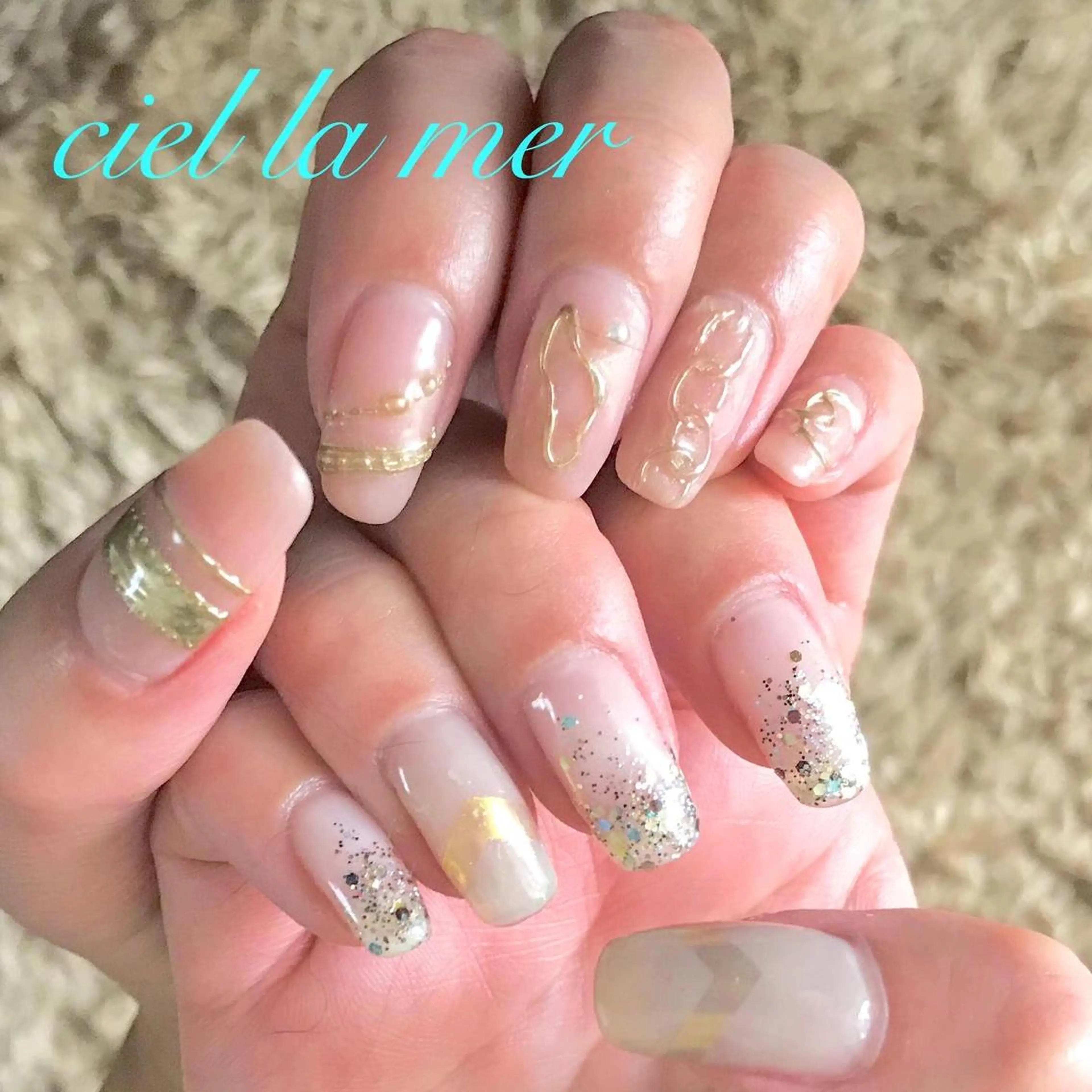 ネイル ハンドネイル フットネイル ciel la merのネイルデザイン