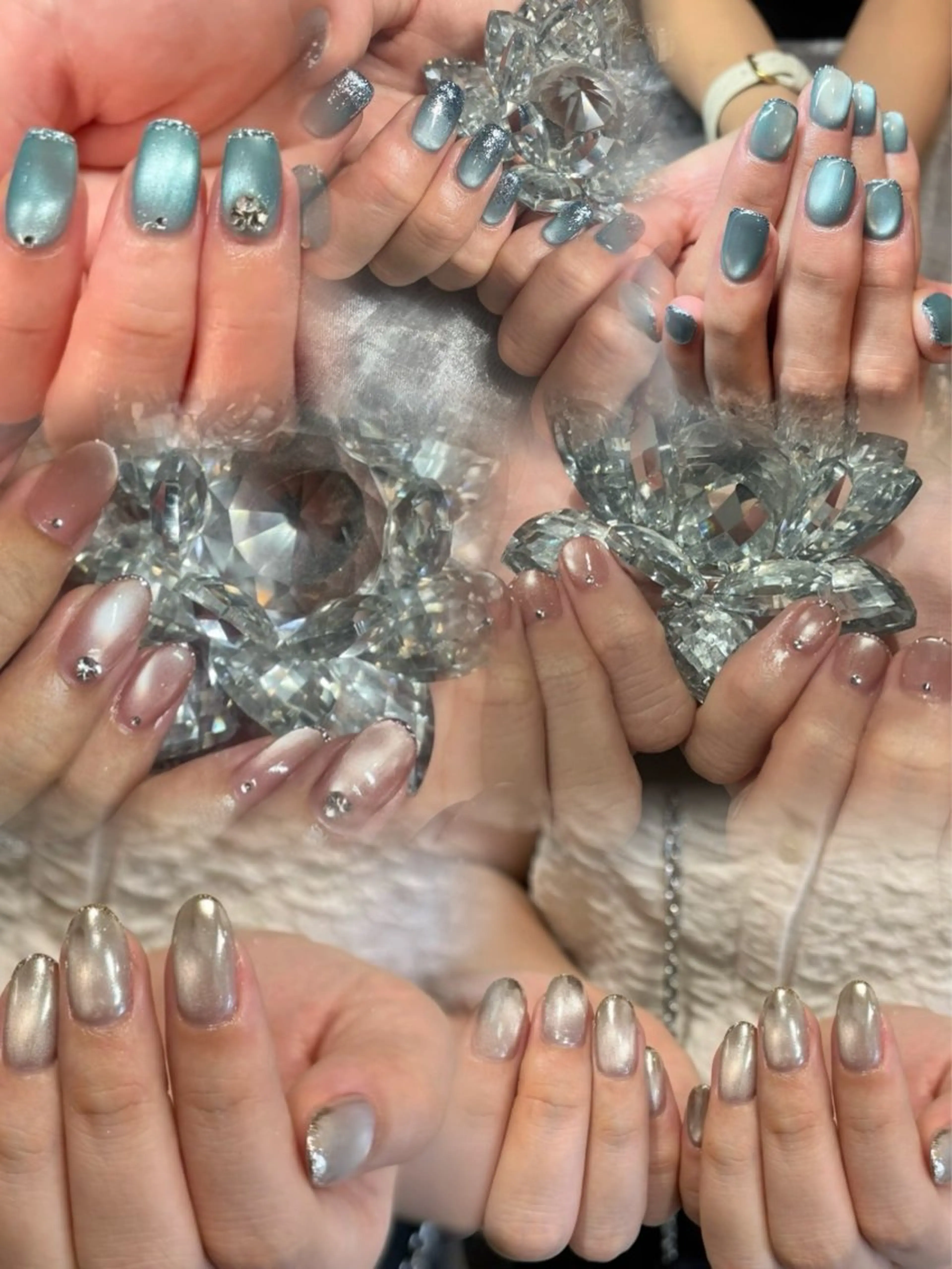 ネイル ジェルネイル マグネットネイル パラジェル ハンドネイル Dahlia Beautyのマツエク・マツパデザイン