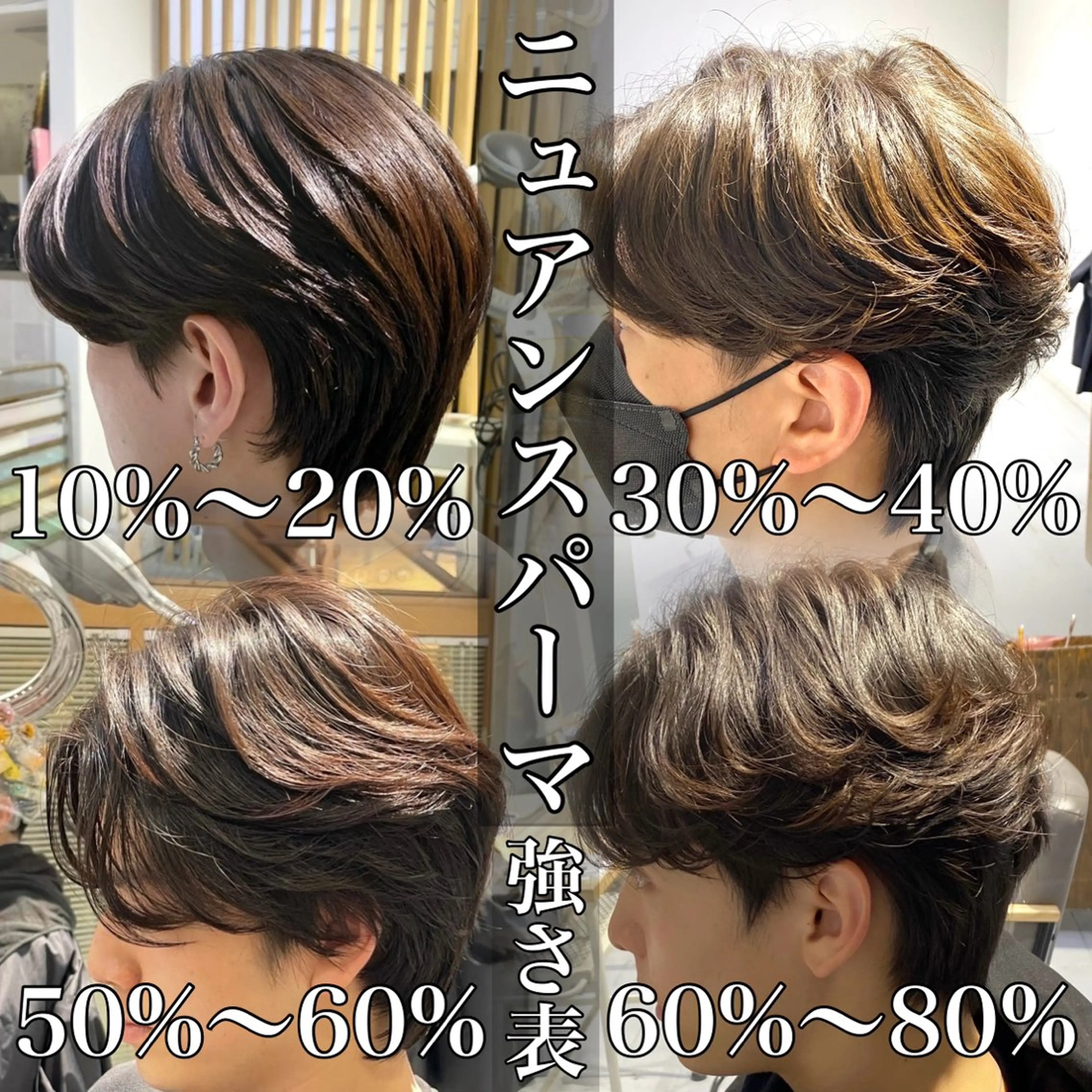 ショート パーマ メンズ カット パーマ メンズカット/ニュア ンスパーマkaitoのヘアスタイル