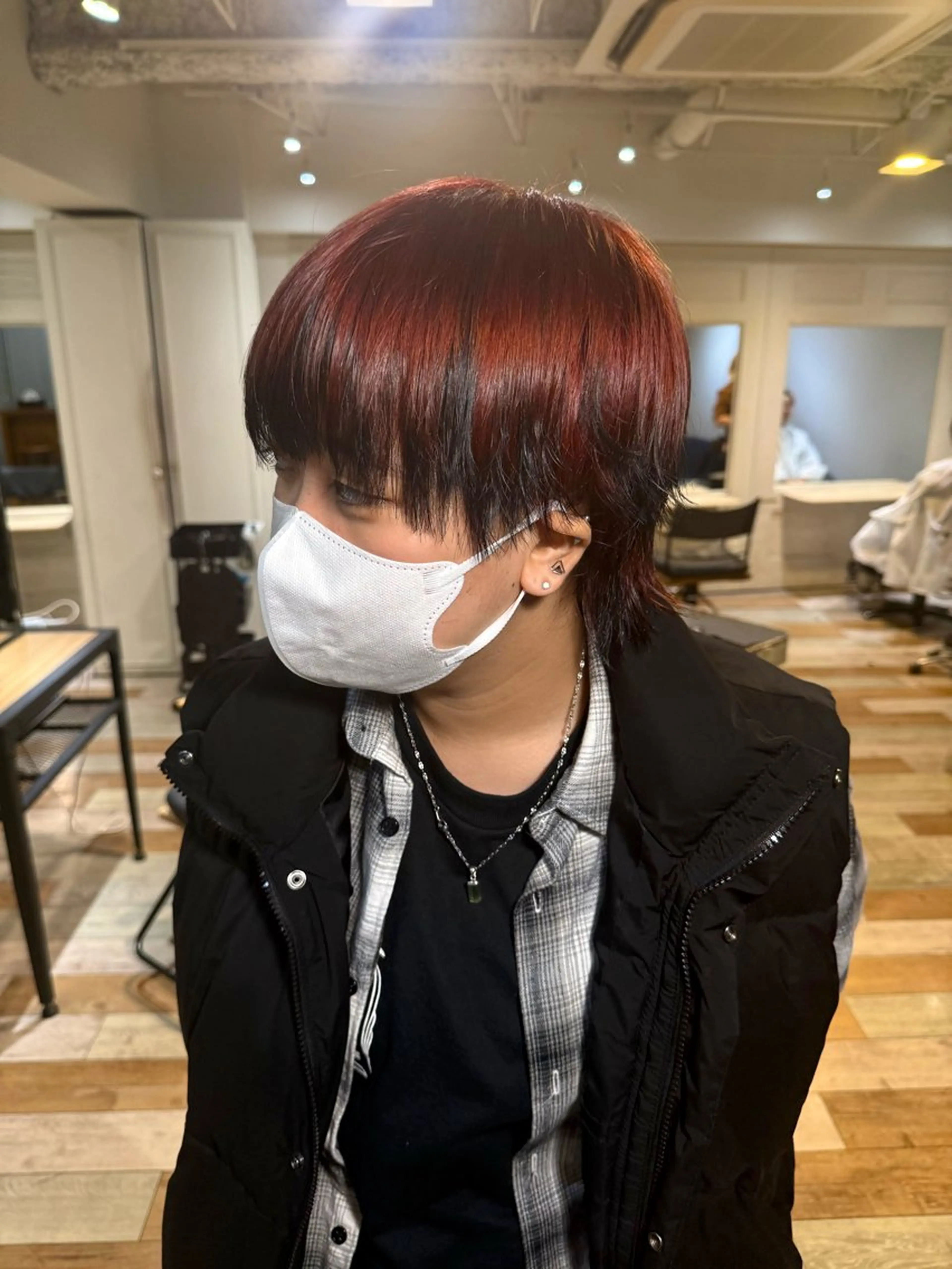 ショート カラー デザインカラー インナーカラー ウルフカット ヘアカラー トリートメント 🌈デザインヘア職人 Kaede🌈のヘアスタイル