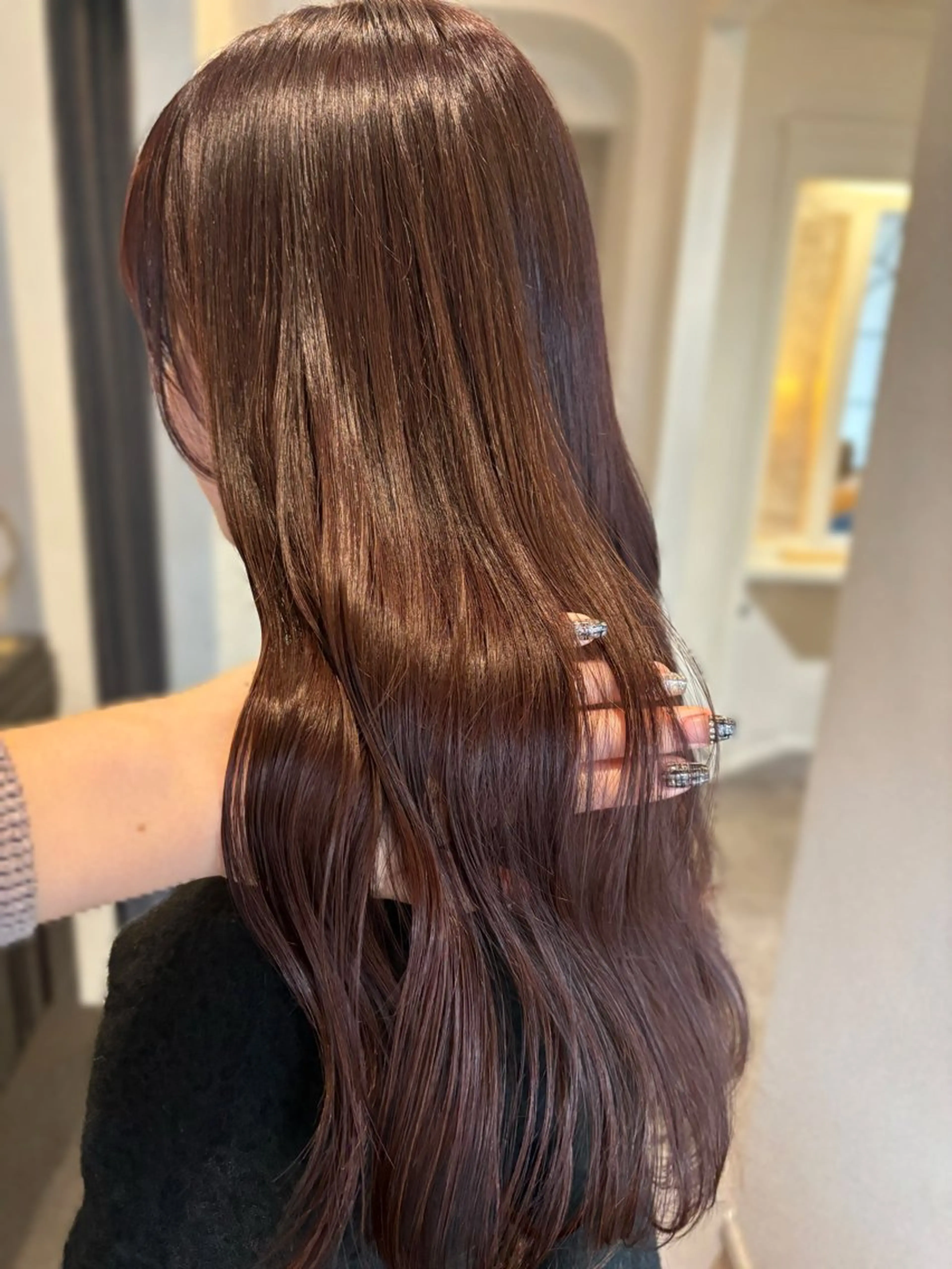 セミロング カット ヘアカラー トリートメント 透明感カラー🎀 tasty／makoのヘアスタイル