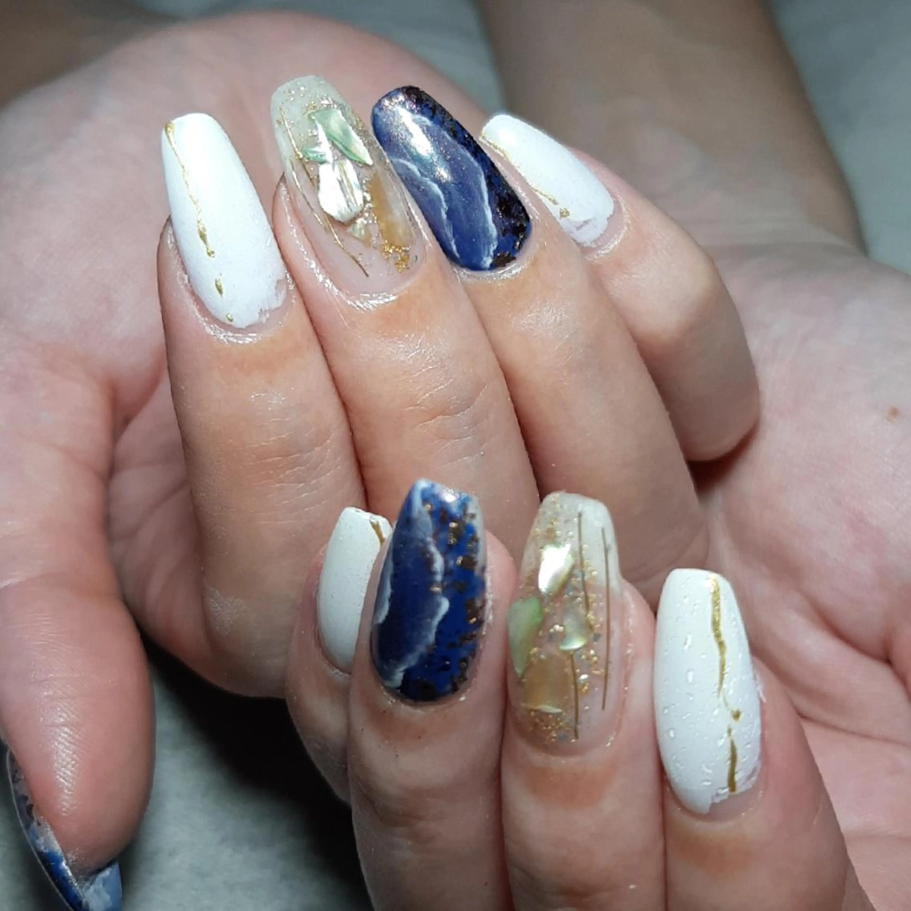 ネイル セミロング ハンドネイル ネイリスト やましたのネイルデザイン