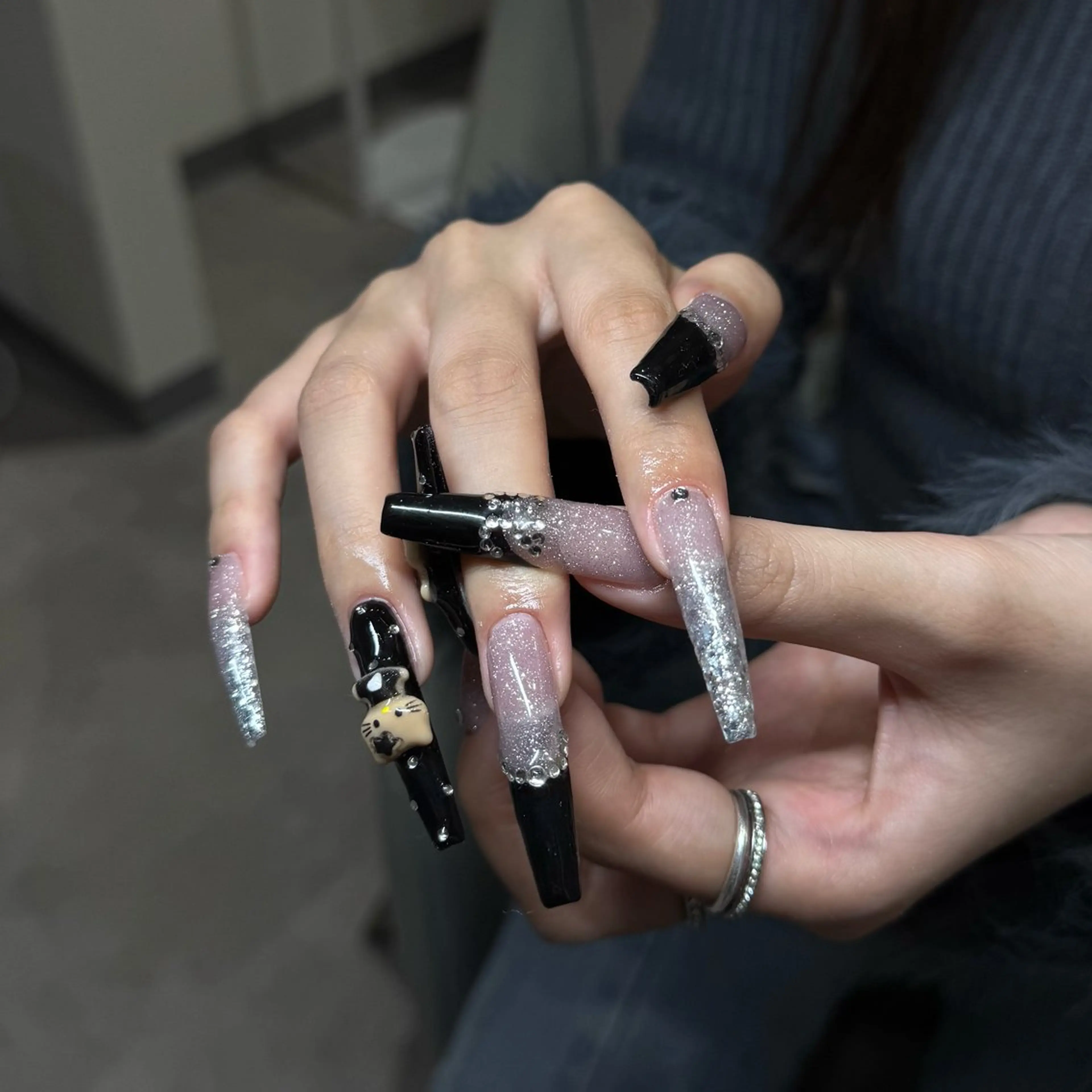 ネイル ロングネイル 持ち込み ハンドネイル IROHA NAIL 北村菜帆のネイルデザイン