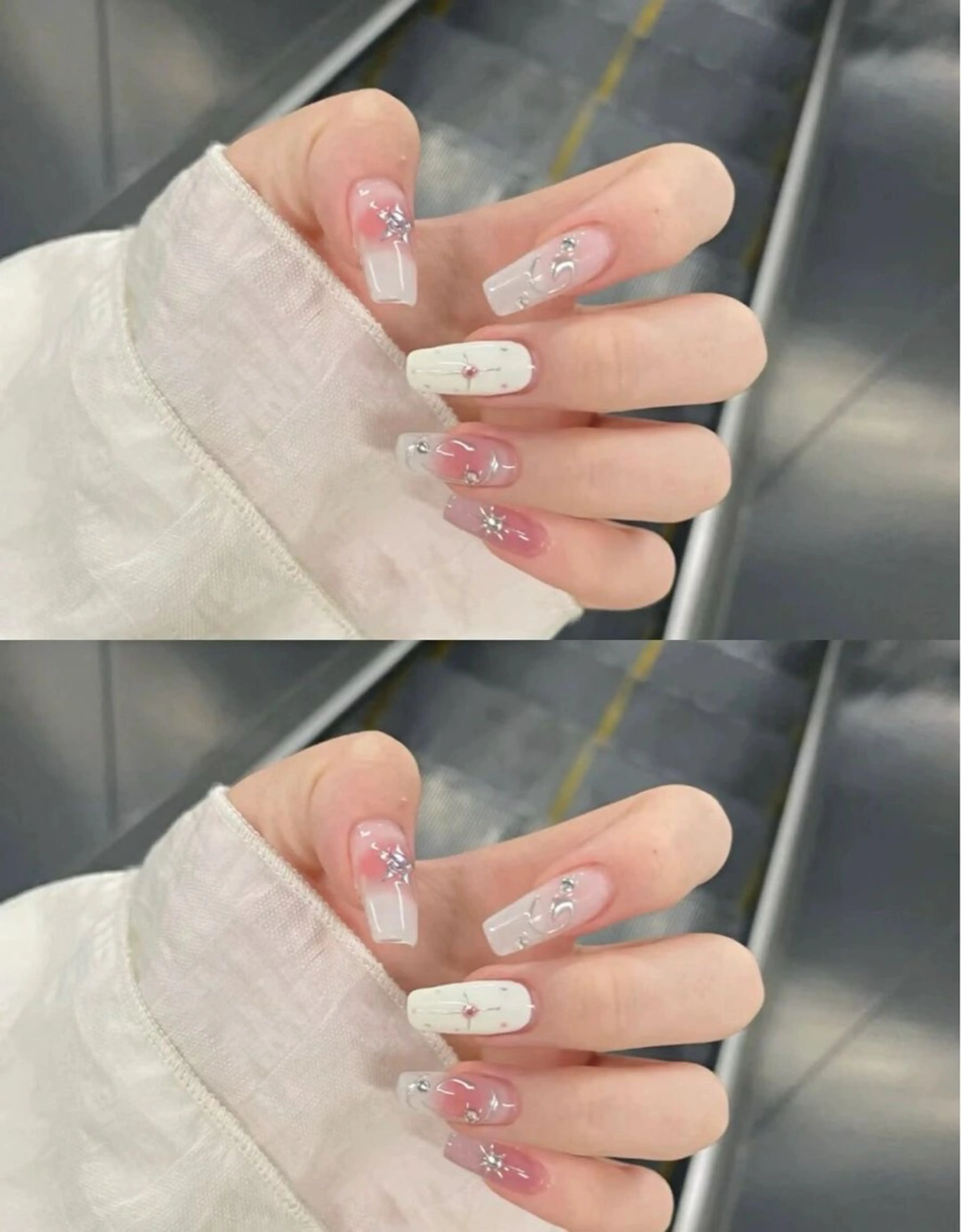 ネイル チークネイル キラキラネイル 韓国ネイル マグネットネイル ピンク ハンドネイル viet phe所属・Vp ネイルのネイルデザイン