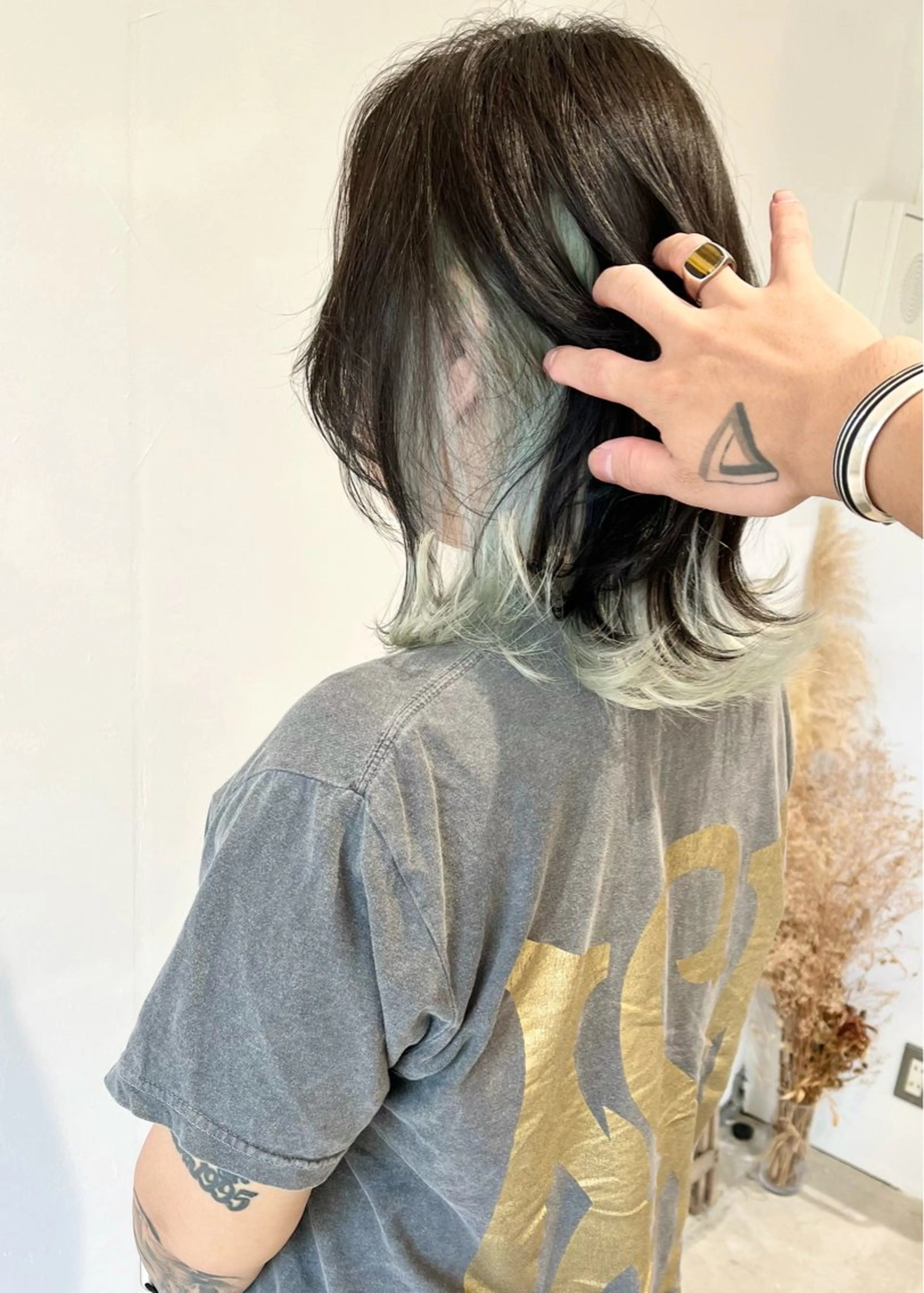 ミディアム カラー カット ヘアカラー ill副店長 立和田純也のヘアスタイル