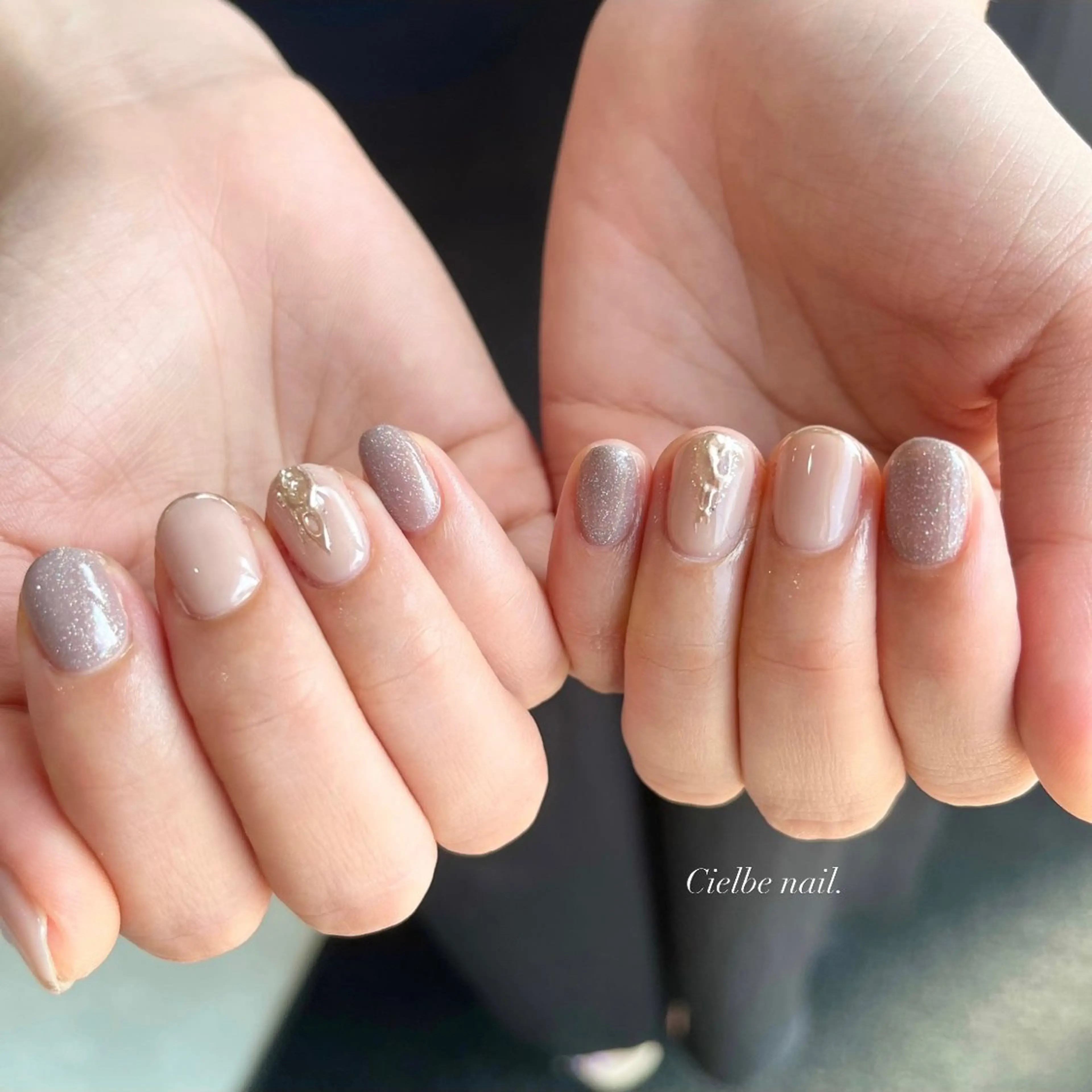 ネイル アートネイル シンプルネイル ハンドネイル cielbe nailのネイルデザイン
