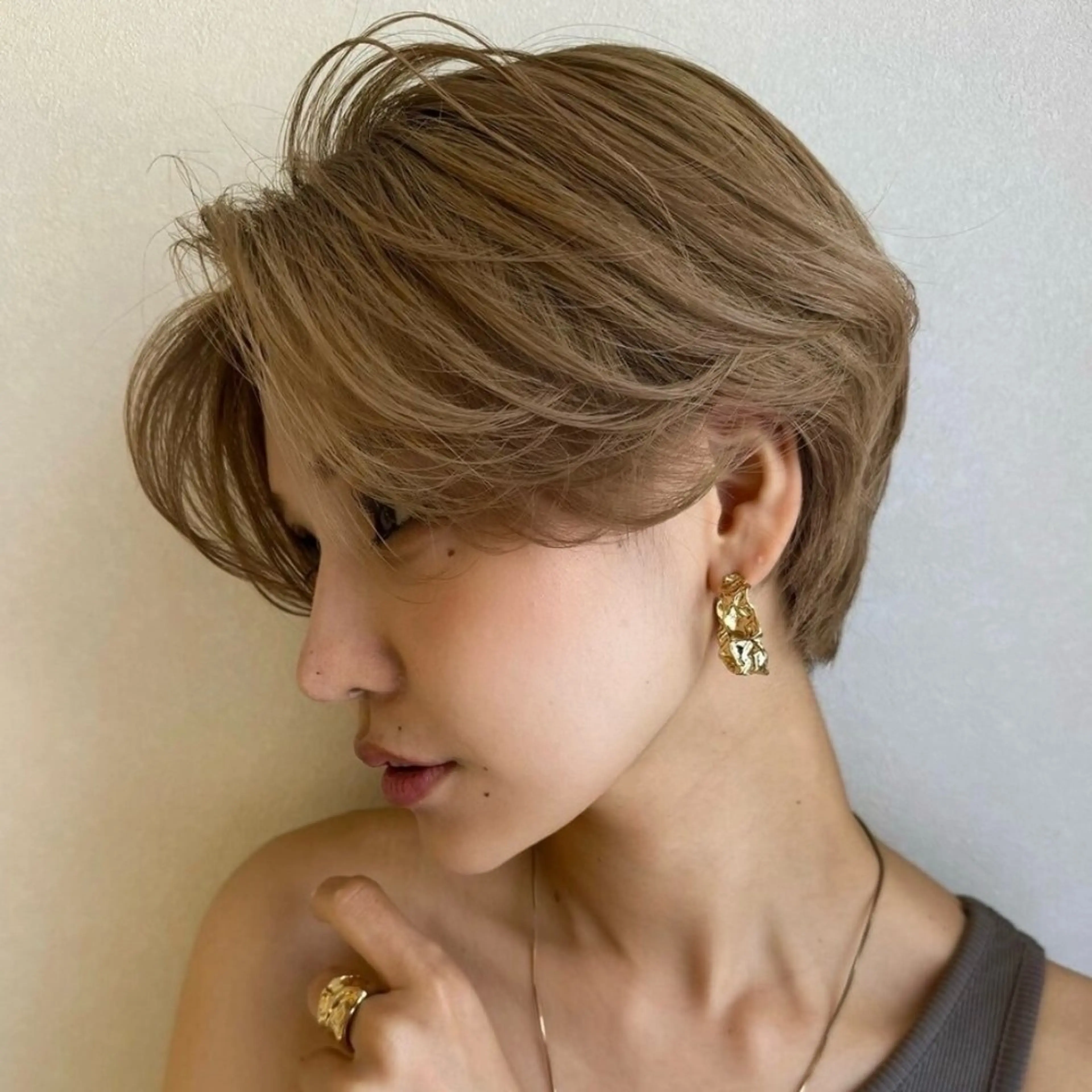 ショート 🤎オリーブカラー× パーマ特化💫森口のヘアスタイル