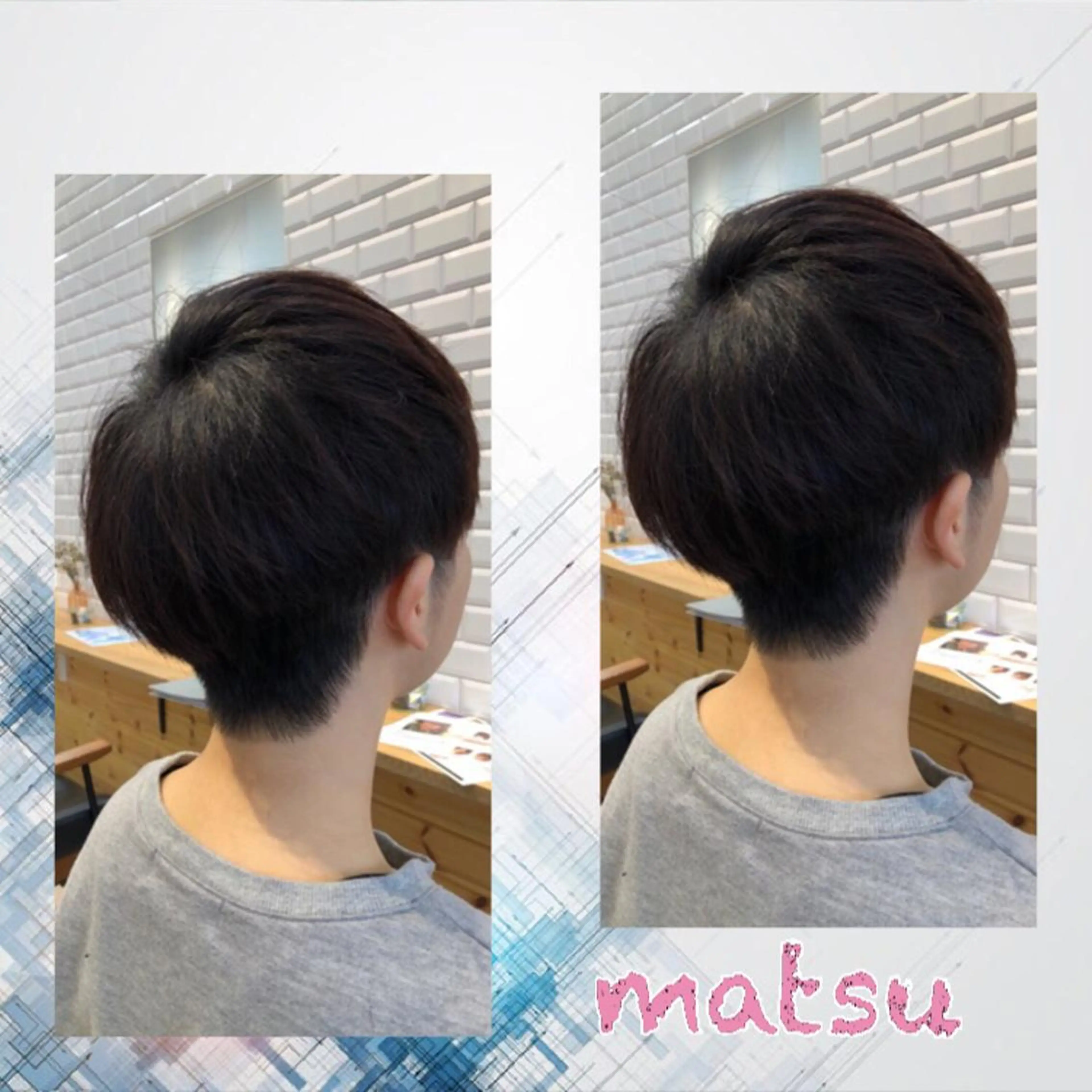 ショート ショートヘア カット トリートメント MATSU 🌟韓国🇰🇷のヘアスタイル