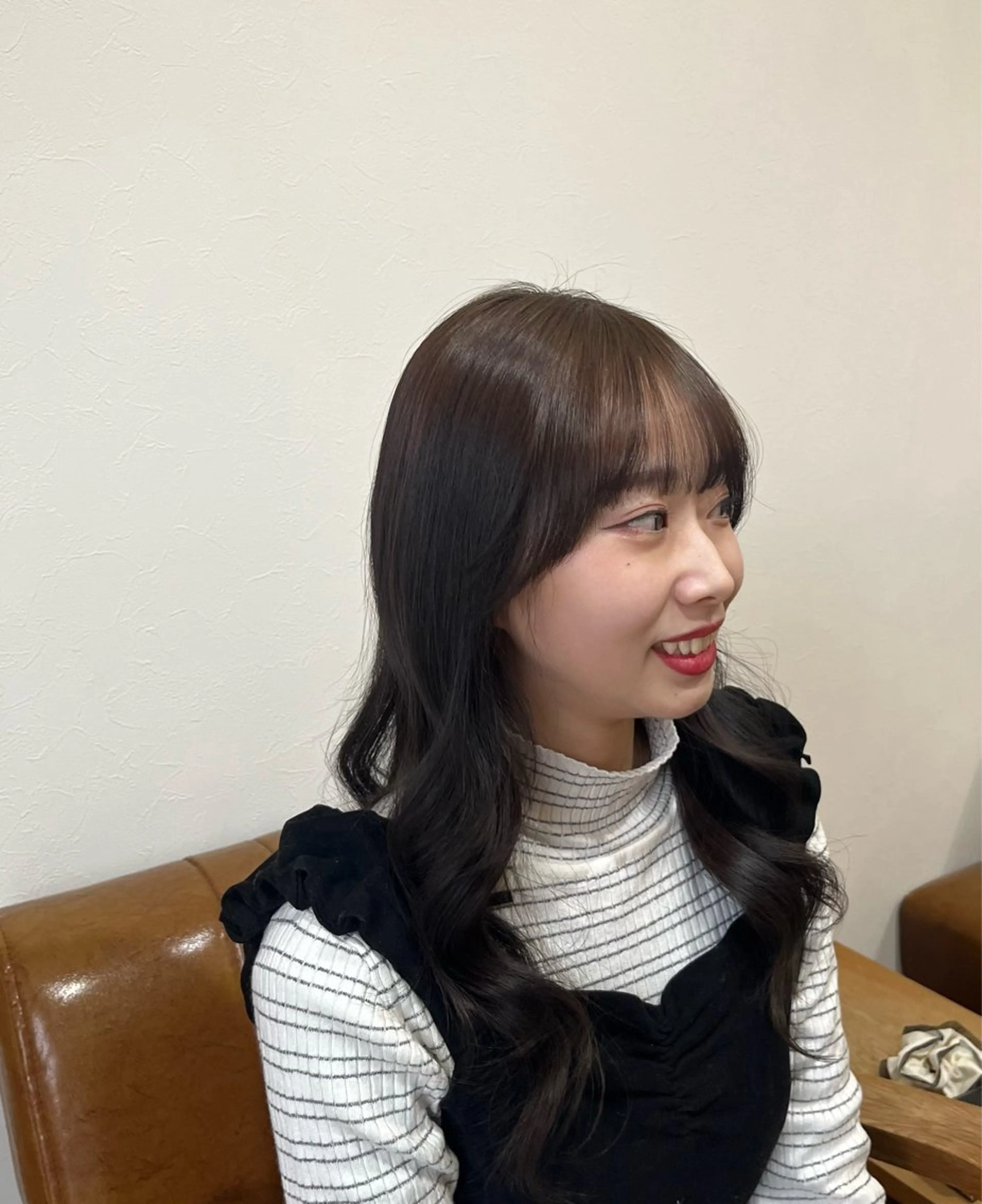 ロング カラー ブラウンカラー カット ヘアカラー トリートメント 艶カラー/ 江角愛理のヘアスタイル