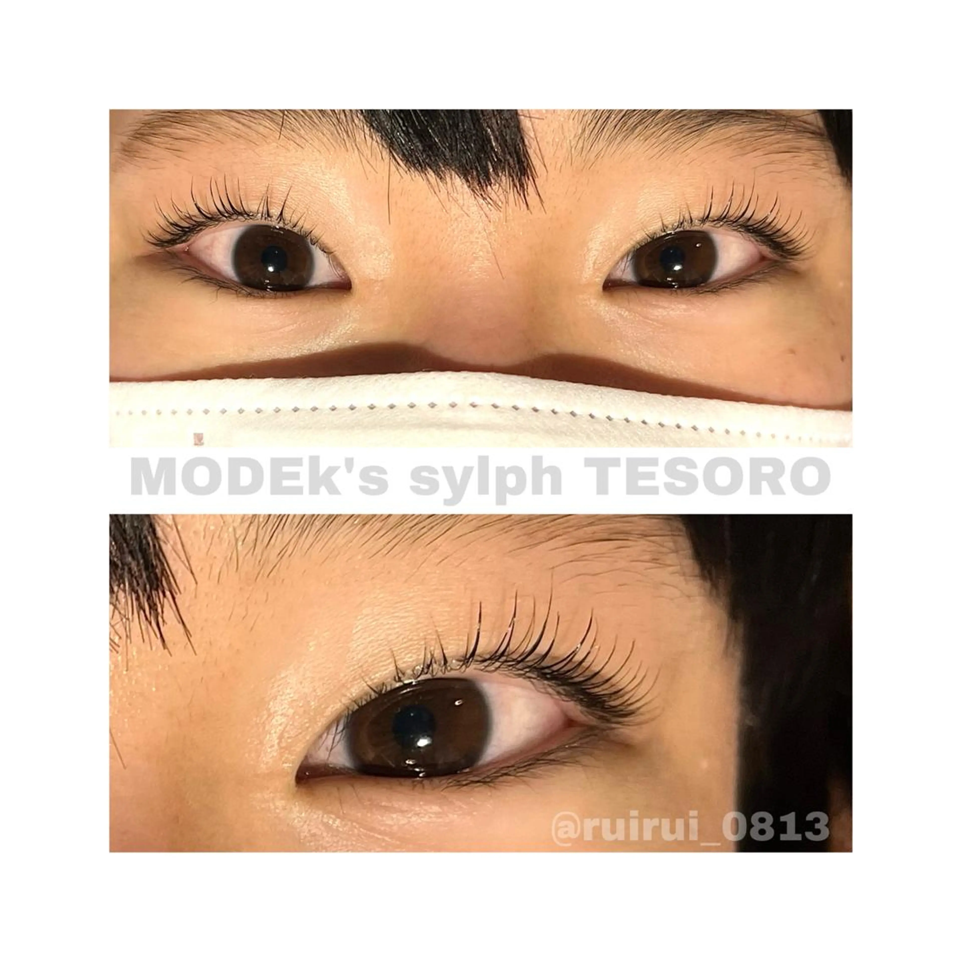 マツエク・マツパ マツパ MODEk's TESORO柿崎流依のマツエク・マツパデザイン