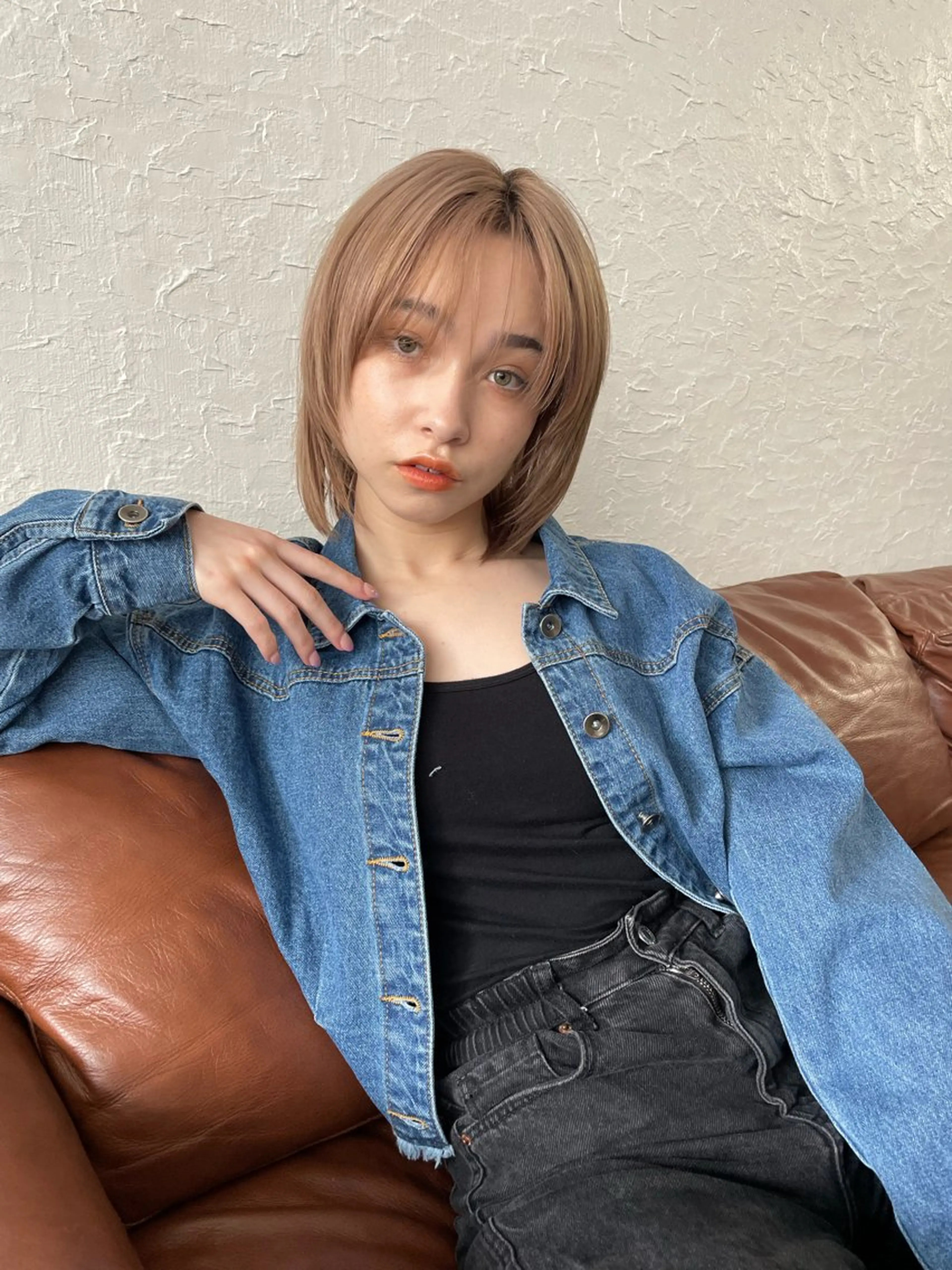 ミディアム カラー カット ヘアカラー トリートメント パーマ/パーマ落とし 【Kouta】のヘアスタイル