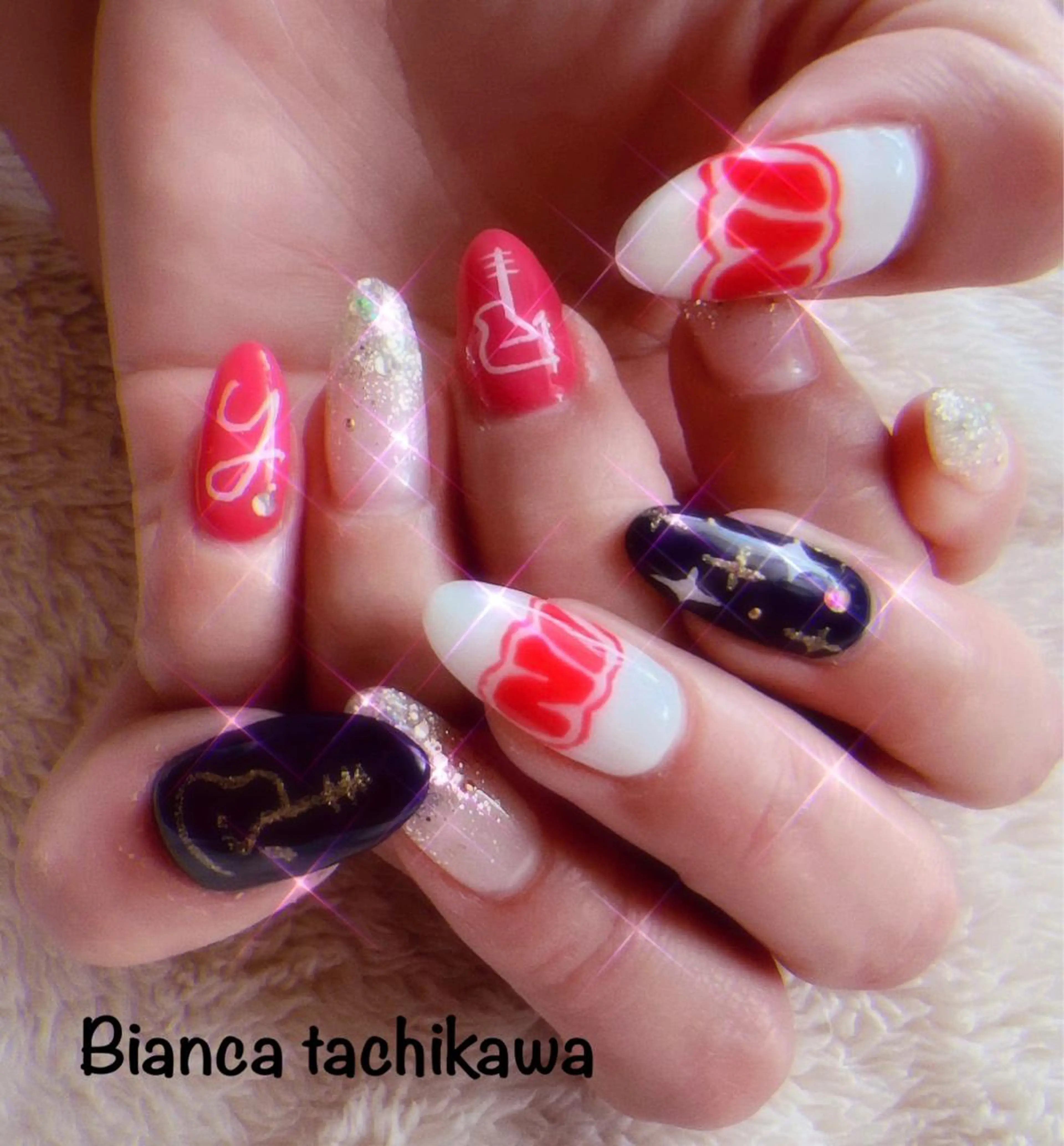 ネイル Bianca 立川店 小川のネイルデザイン