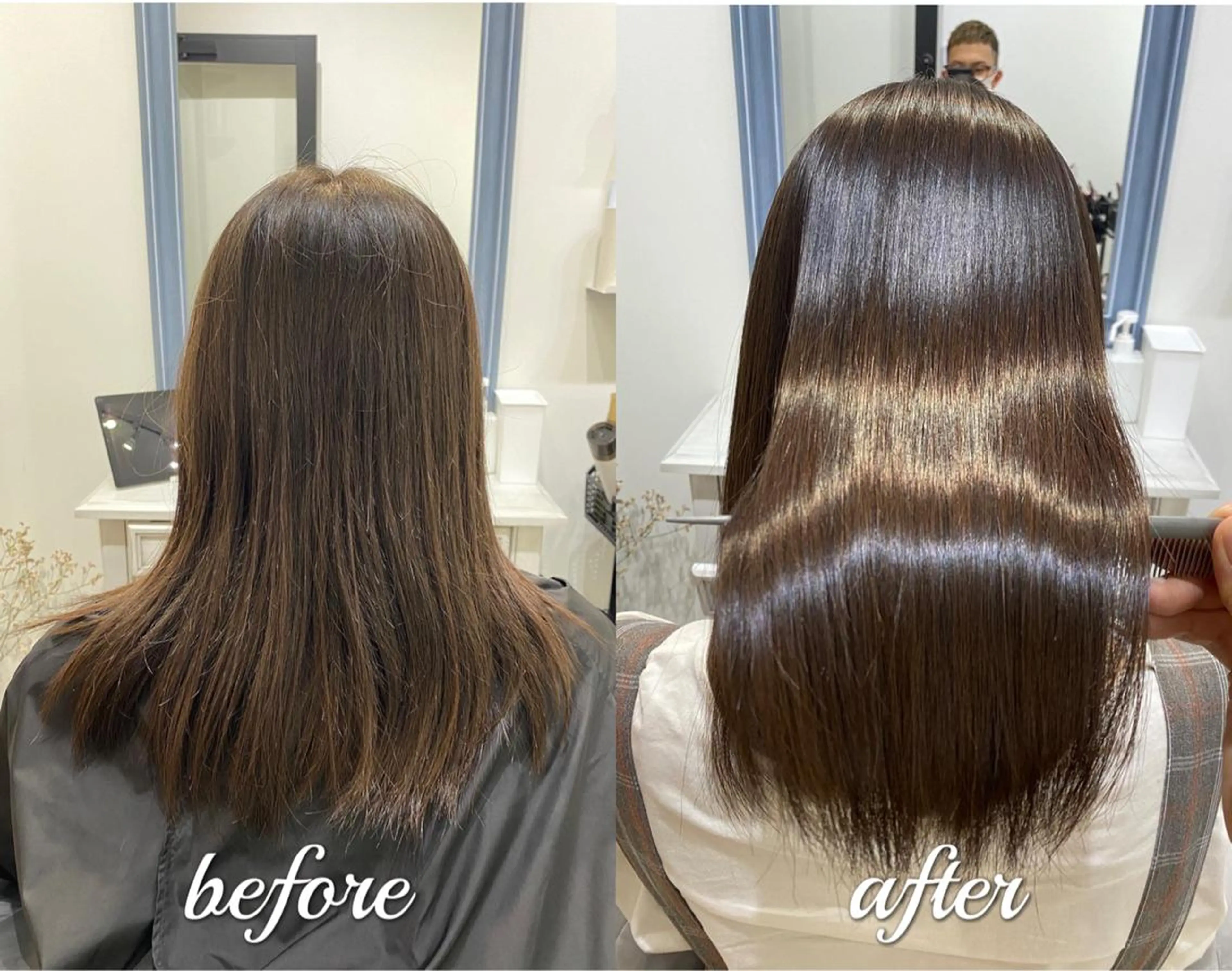 セミロング 髪質改善 トリートメント ✨髪質改善が大好評✨ 美容室lic近藤✨のヘアスタイル