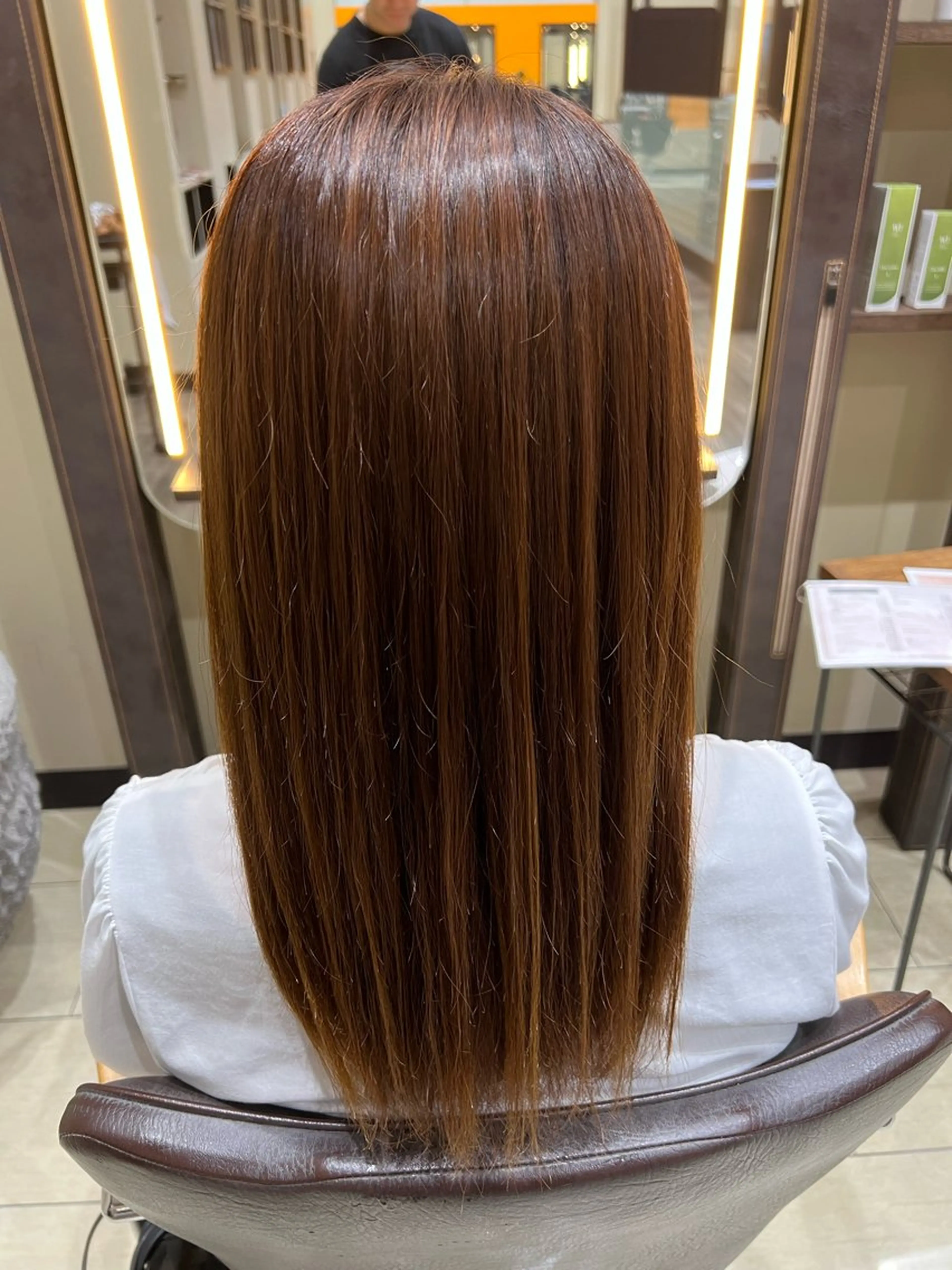 ロング 縮毛矯正 吉田 健吏のヘアスタイル