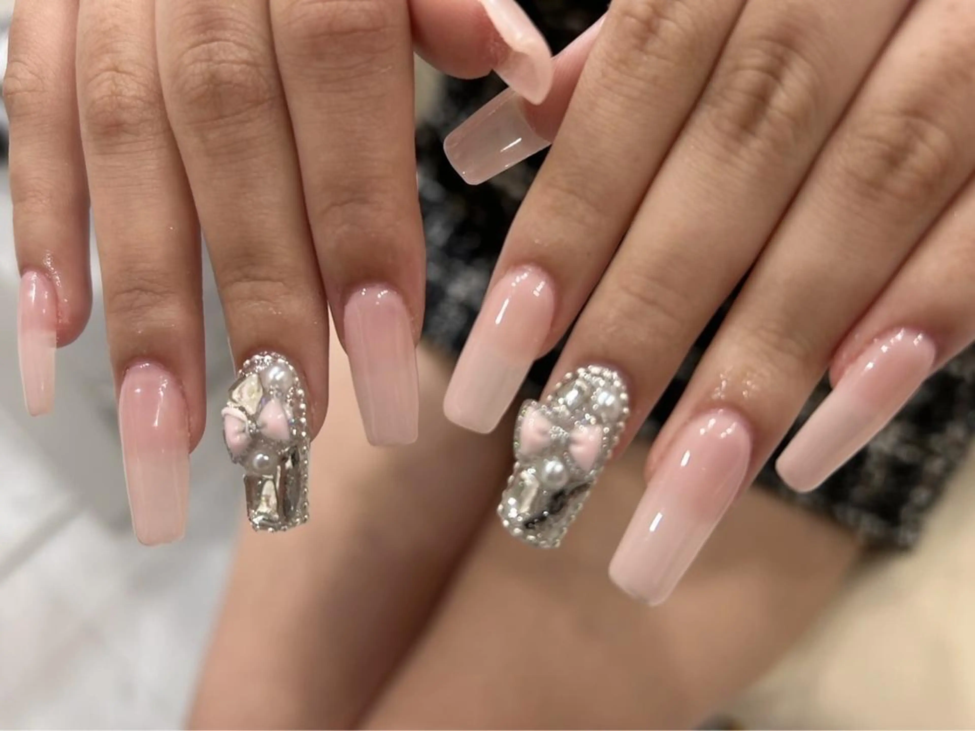 ネイル ハンドネイル na🎀🎀na ちゅるちゅるのネイルデザイン